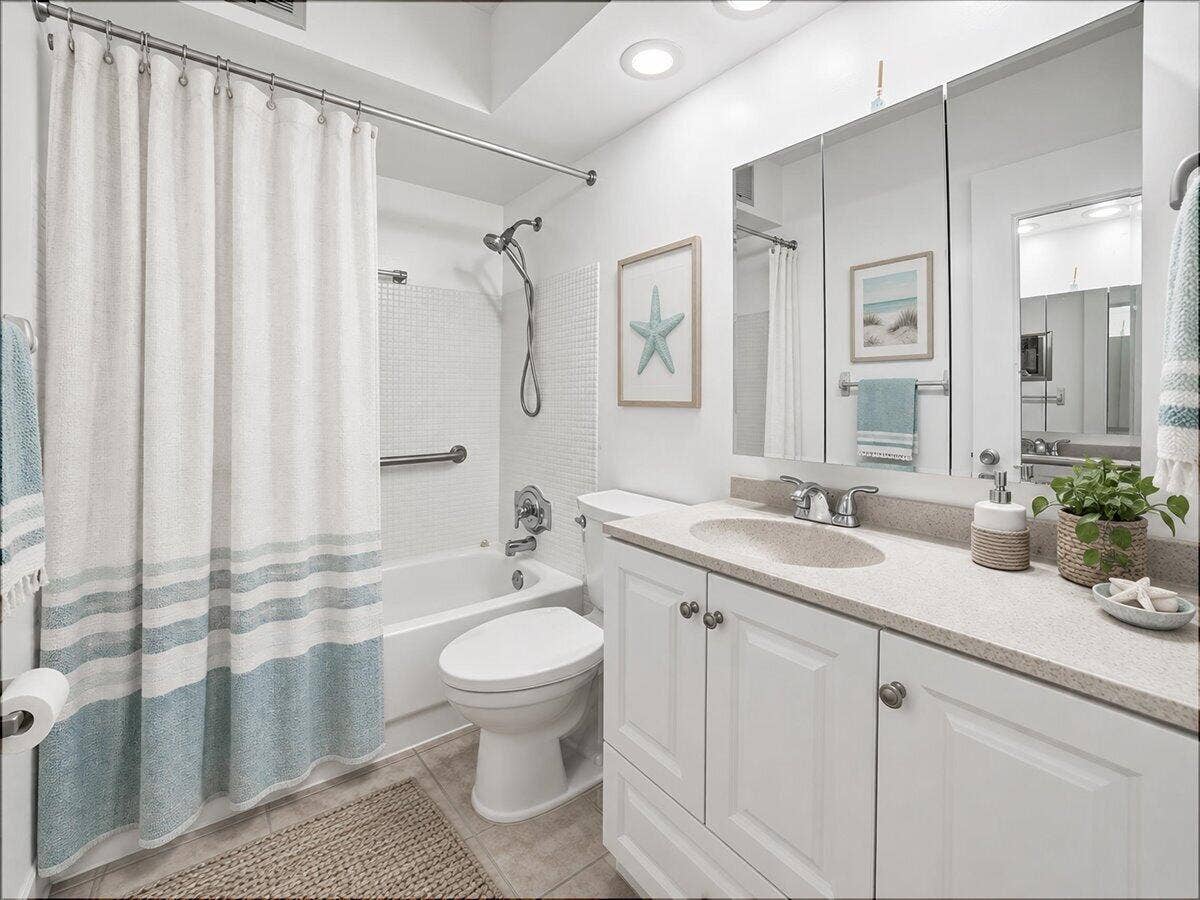 131 Doolen Court, #306, North Palm Beach, FL 33408 Bathroom Virtually Staged