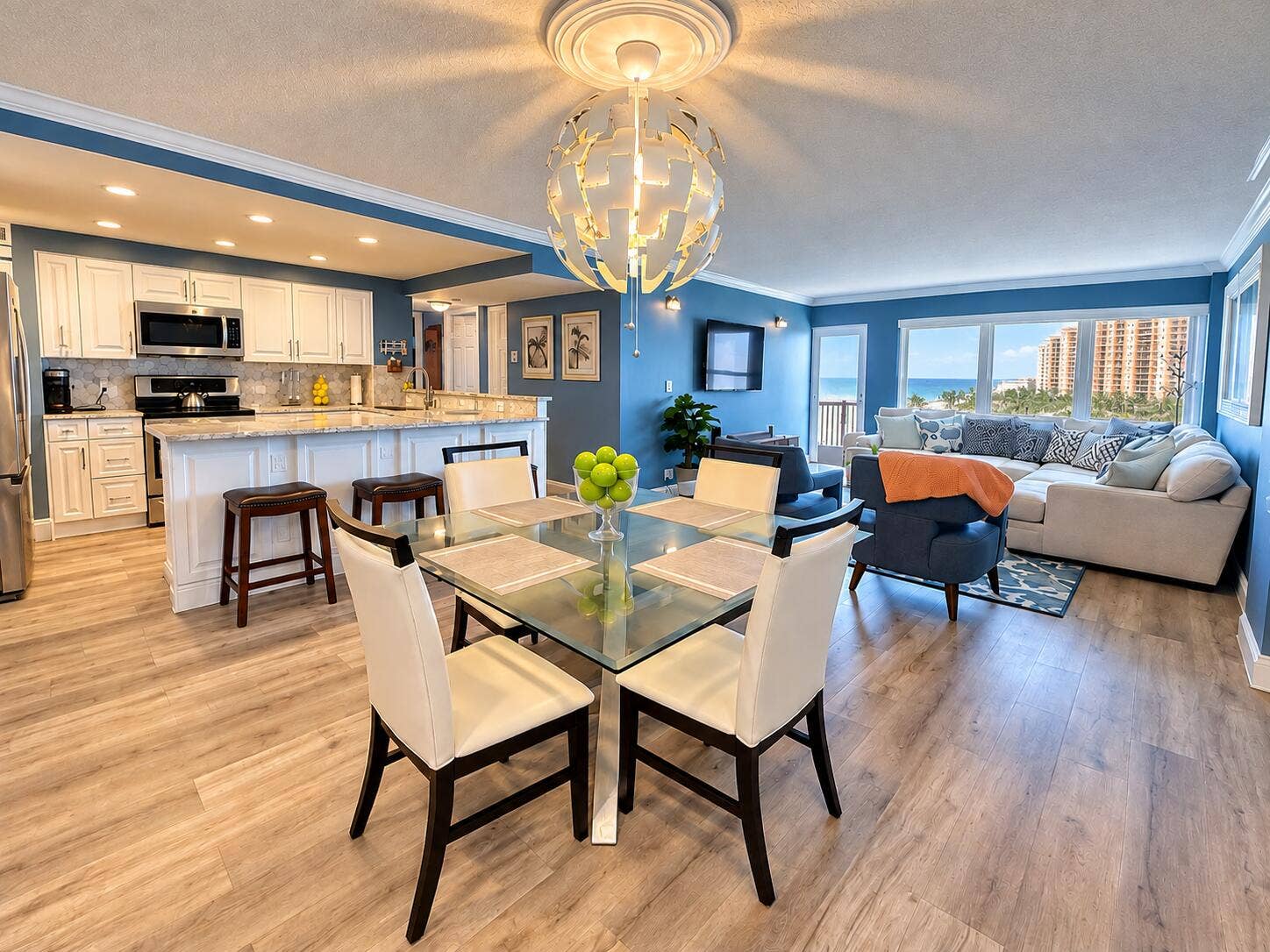 405 N OCEAN Boulevard, #1004, Pompano Beach, Pompano Beach, FL 33062 PH Living from bar area