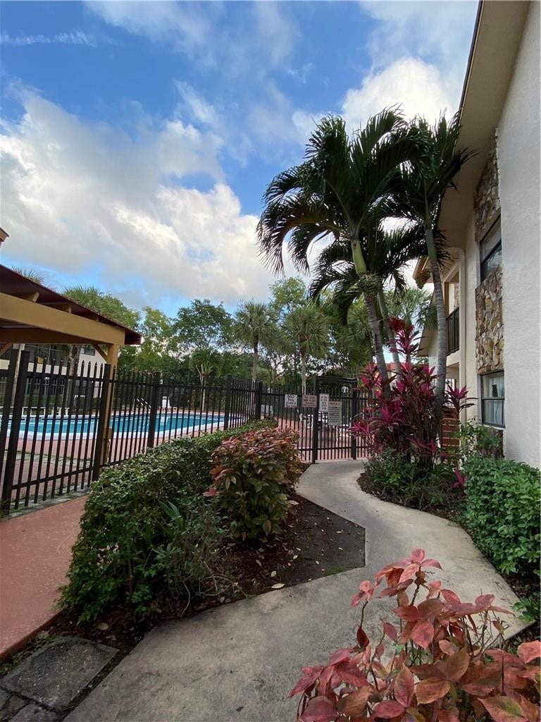 community pool area
