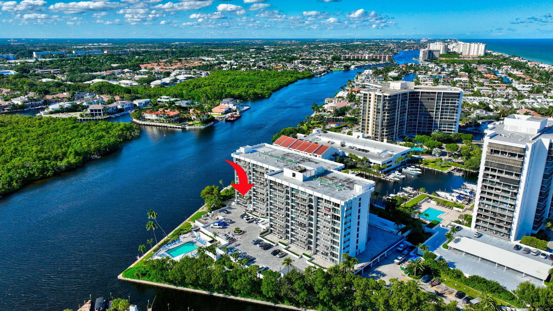 4750 S Ocean Boulevard, #Unit 305, Highland Beach, FL 33487 AERIAL