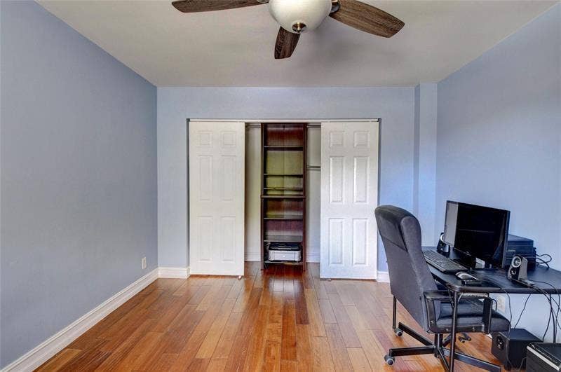3rd Bedroom with built-in closet