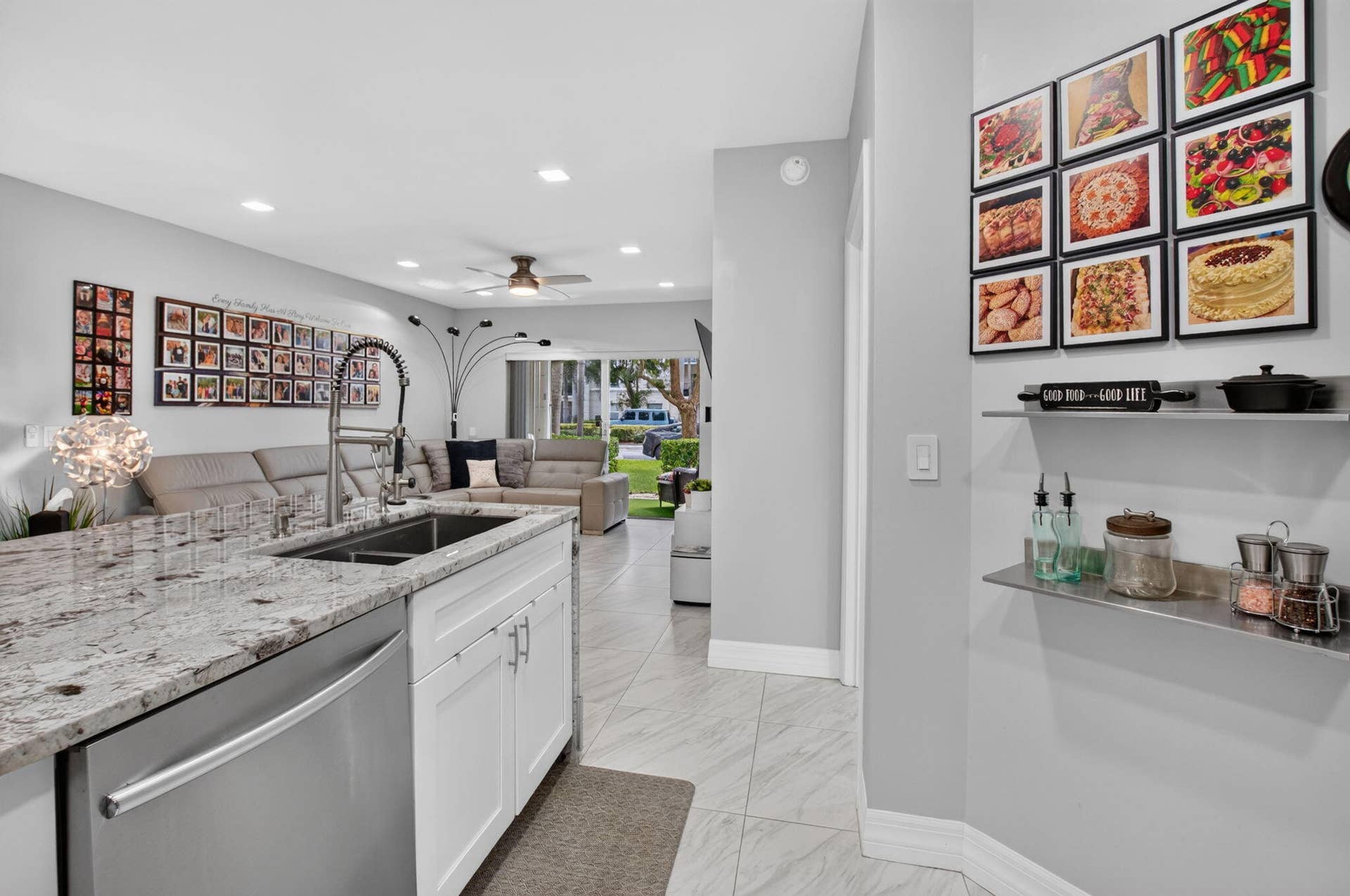 2109 TUSCANY Way, #109, Boynton Beach, FL 33435 The Kitchen Seamlessly flows into the living room