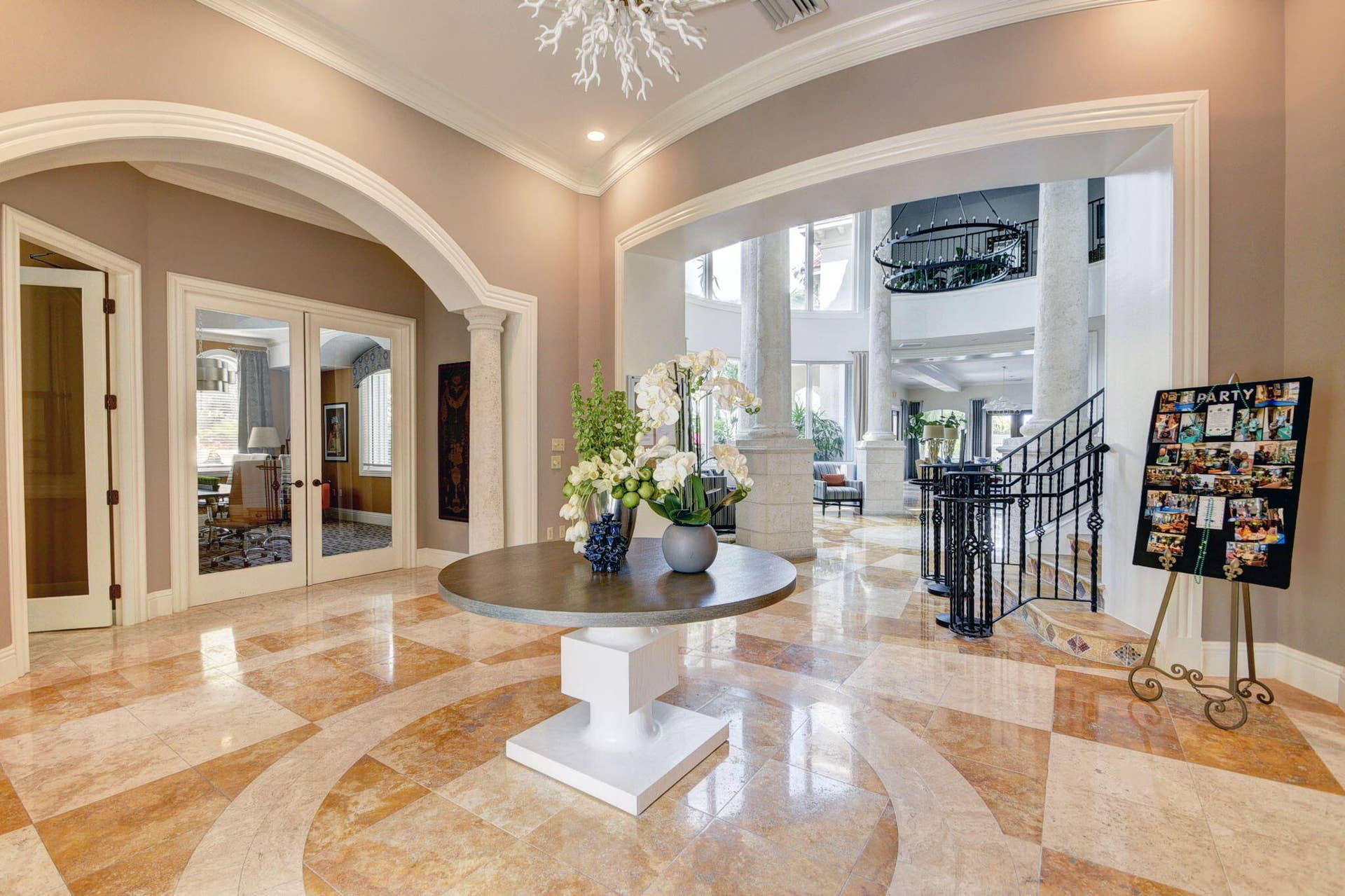 2109 TUSCANY Way, #109, Boynton Beach, FL 33435 Grand Entrance with Elegant Staircase