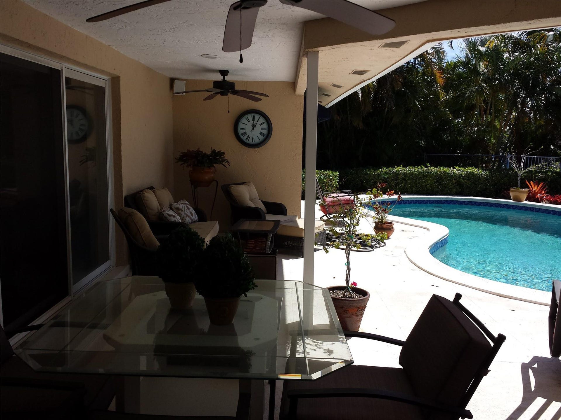 2330 NE 33RD Street, Lighthouse Point, Lighthouse Point, FL 33064 Other half of patio open to pool