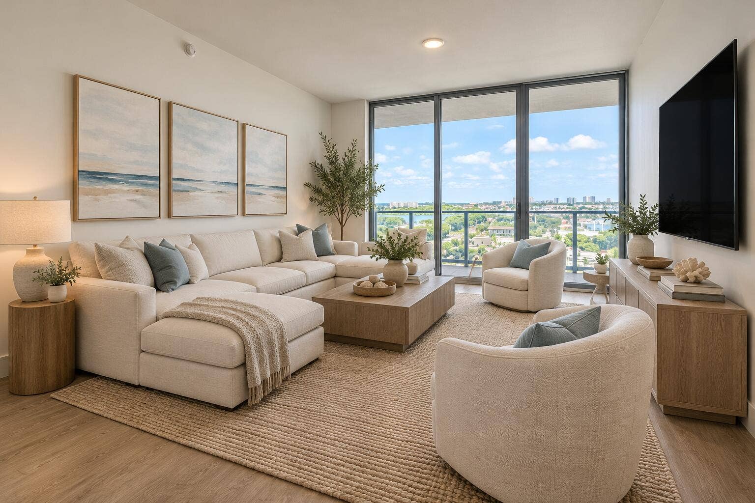 220 Lake Shore Drive, #813, West Palm Beach, FL 33403 Virtually Staged