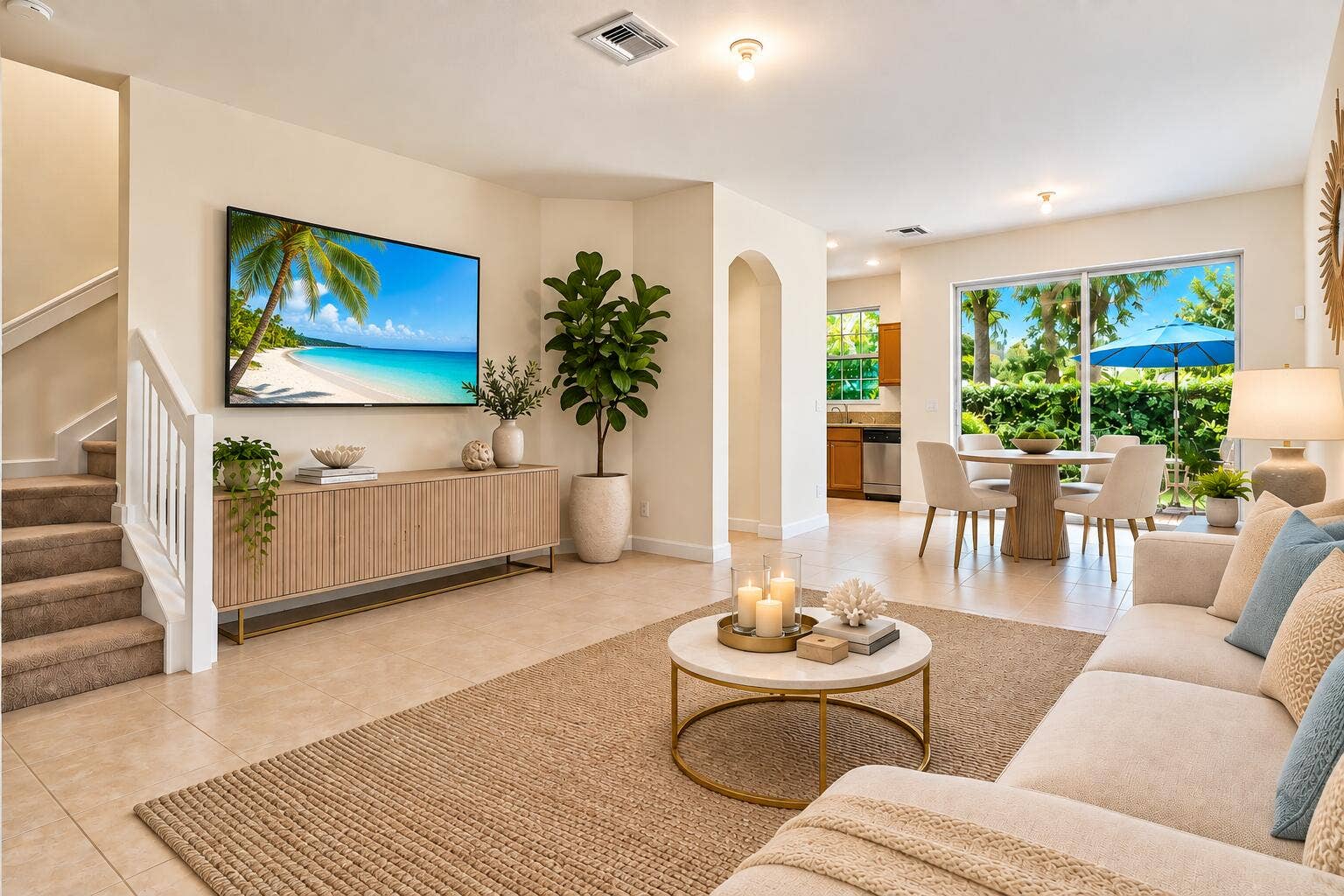 5089 Ellery Terrace, West Palm Beach, FL 33417 STAGED living roomm
