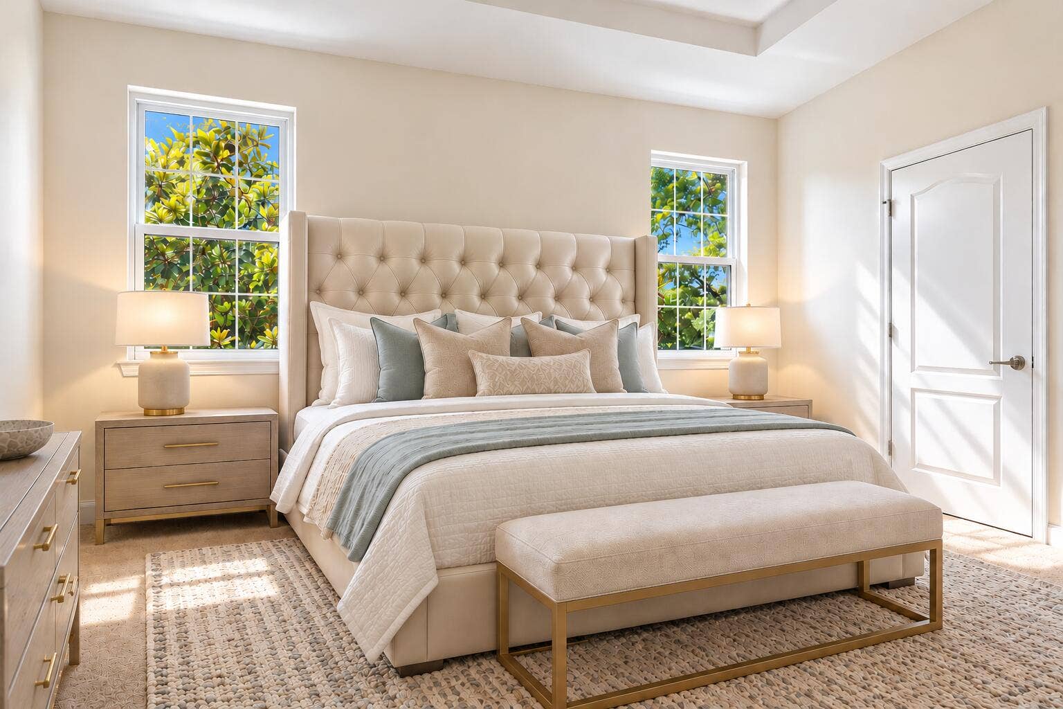5089 Ellery Terrace, West Palm Beach, FL 33417 STAGED master bedroom