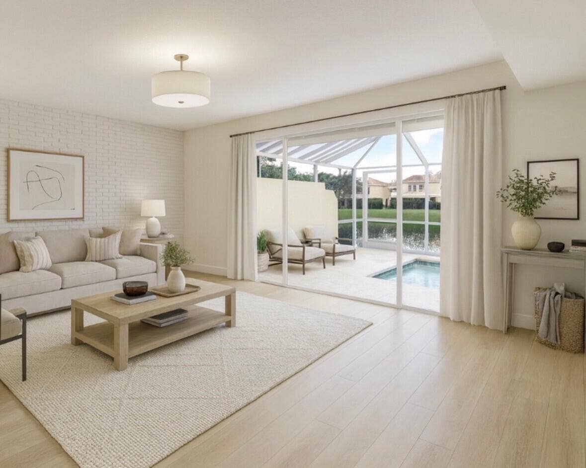 2006 W Tigris Drive, West Palm Beach, West Palm Beach, FL 33411 AI Staged Living Room