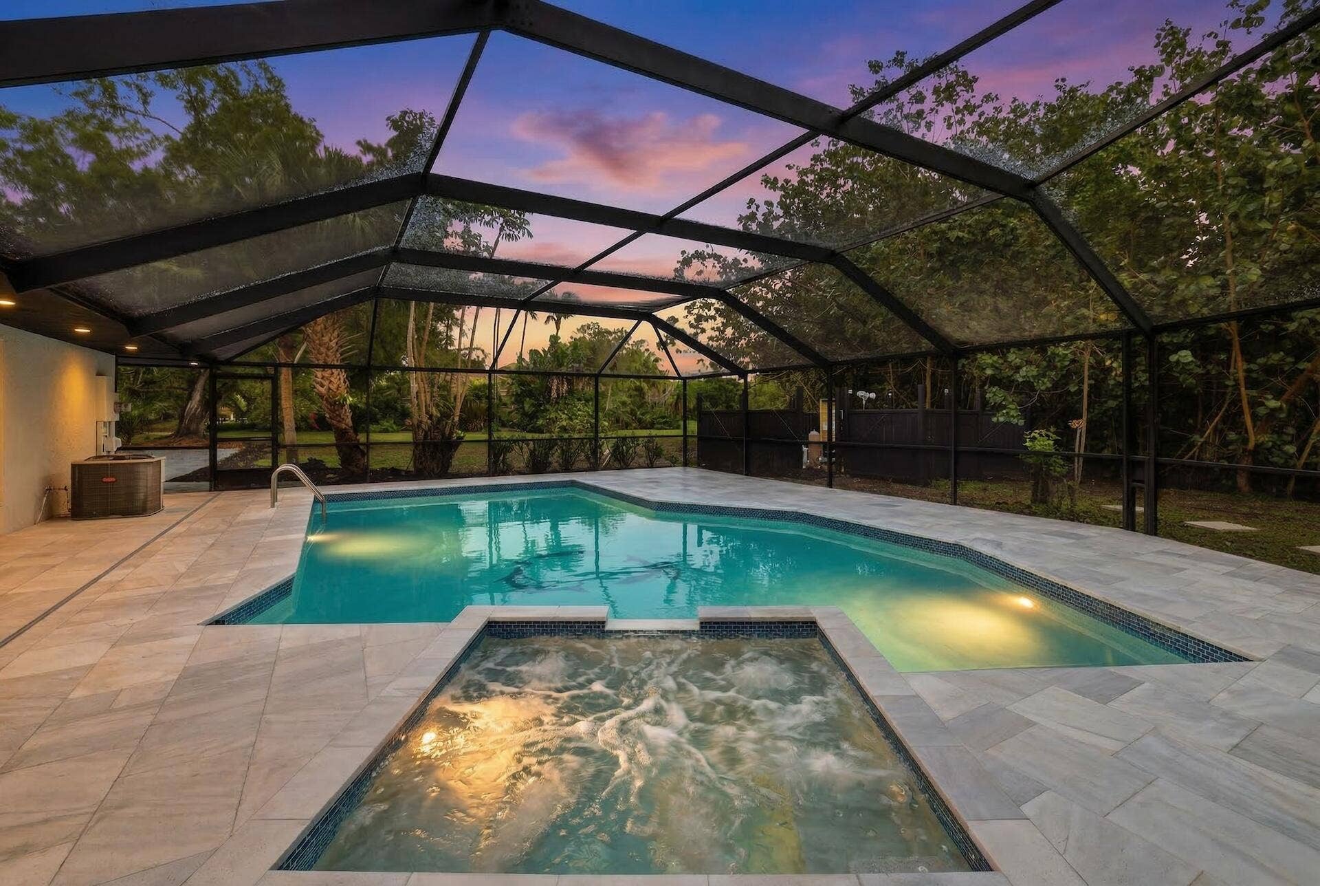 8862 Wendy Lane S, West Palm Beach, FL 33411 Pool Dusk