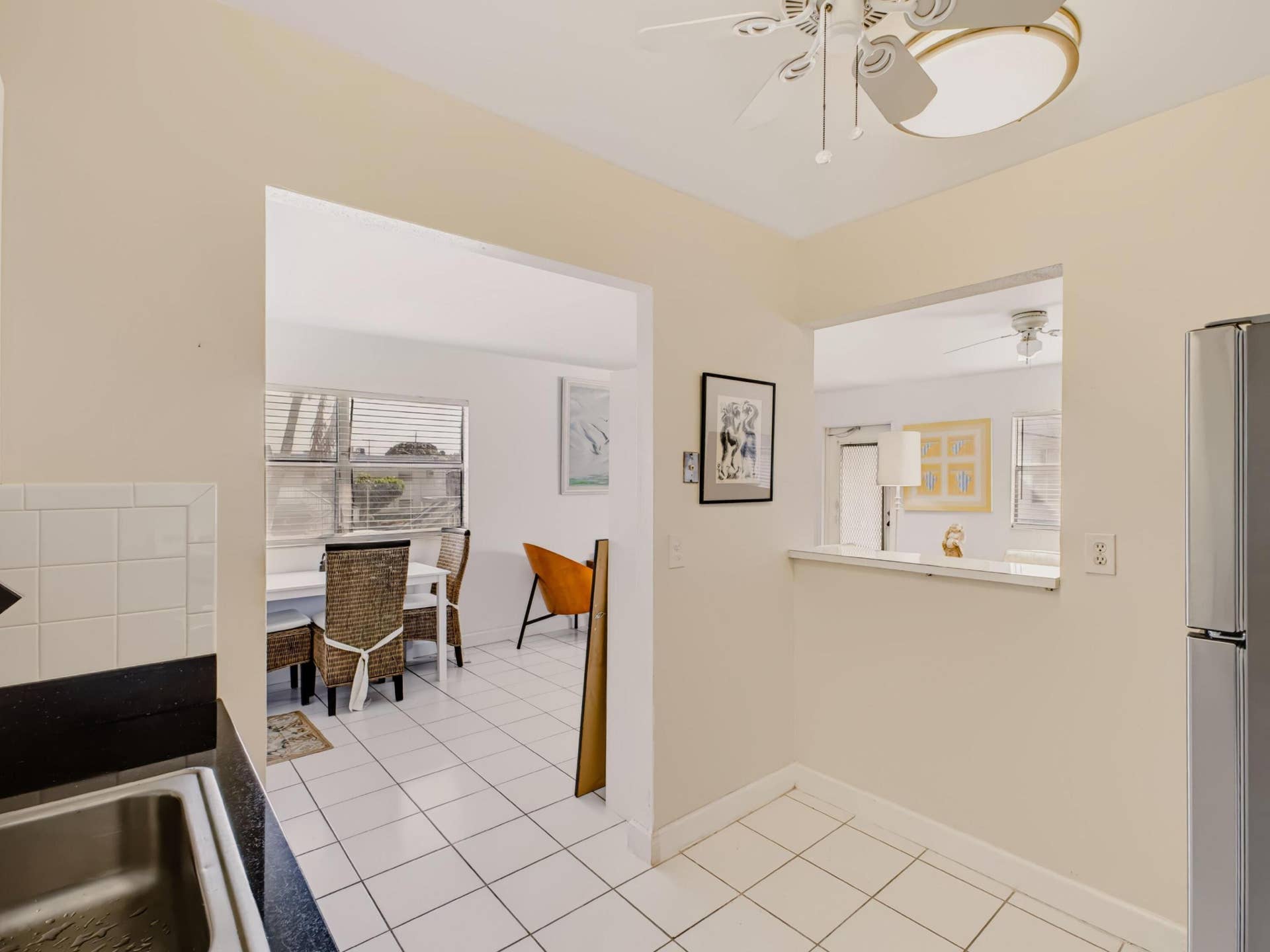 146 TUSCANY B, Delray Beach, FL 33446 Kitchen to Living Dining
