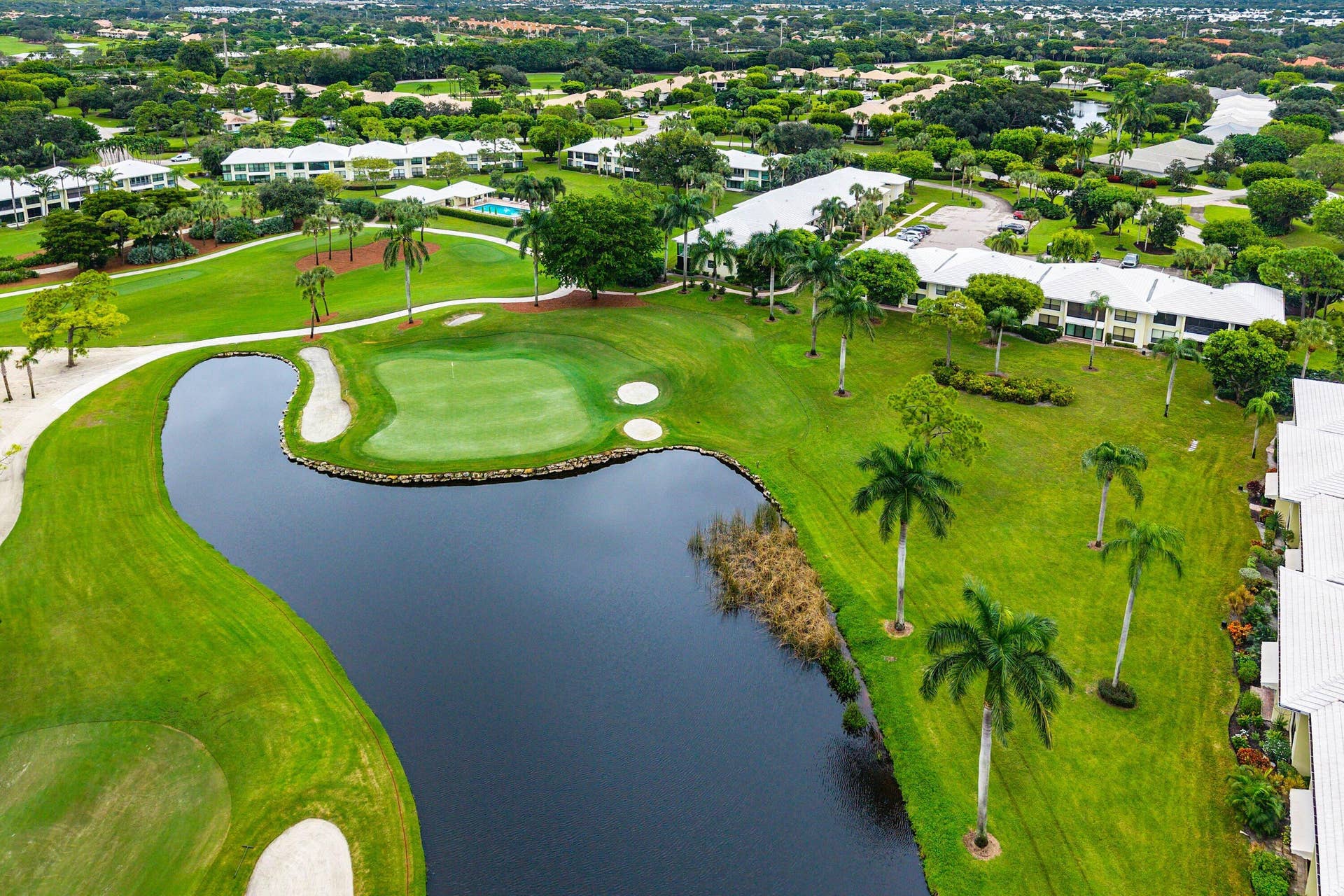 3657 Quail Ridge Drive N, #Bobwhite B, Boynton Beach, FL 33436 Aerial view