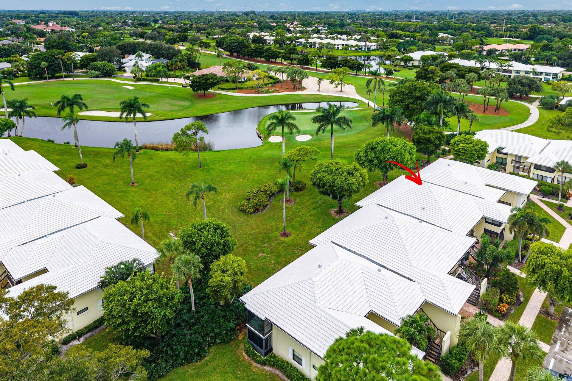 3657 Quail Ridge Drive N, #Bobwhite B, Boynton Beach, FL 33436 Aerial view
