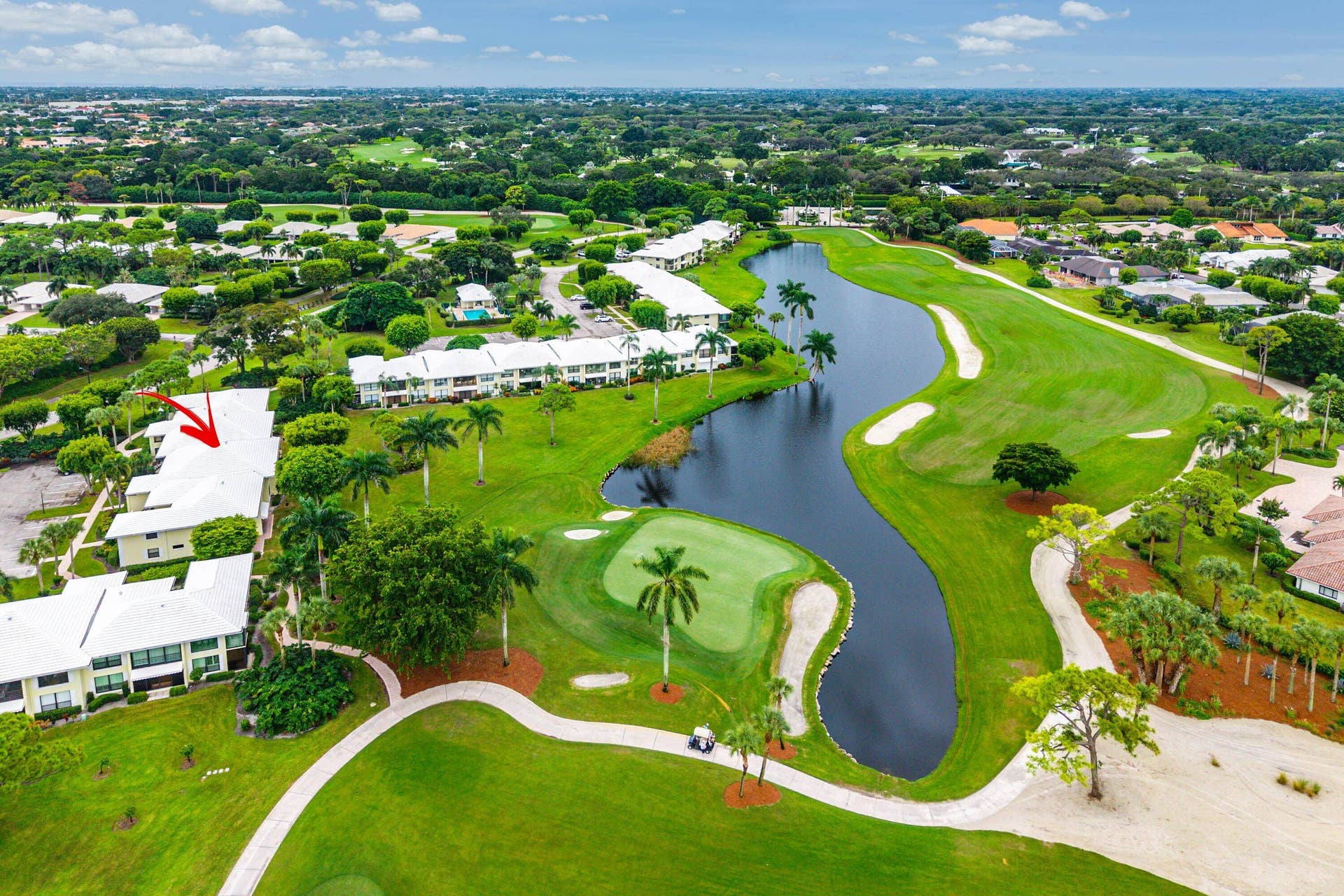 3657 Quail Ridge Drive N, #Bobwhite B, Boynton Beach, FL 33436 Aerial view