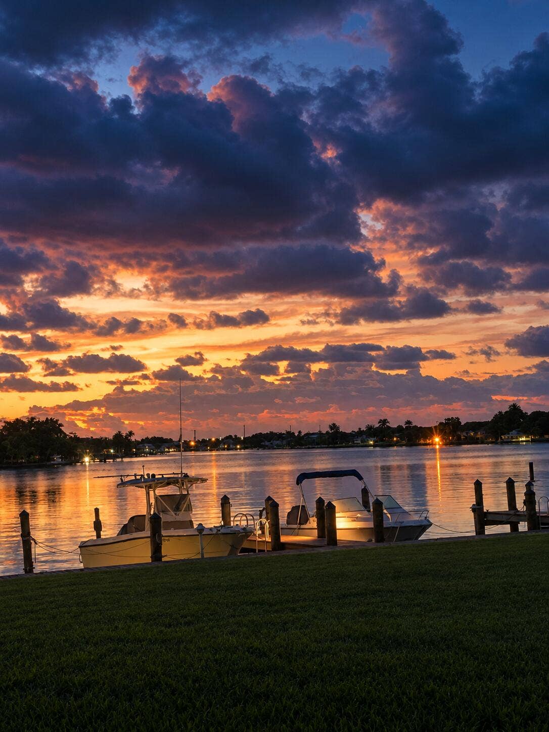 478 Tequesta Drive, #115, Tequesta, FL 33469 Luxury Waterfront Blue-Hour Twilight-4