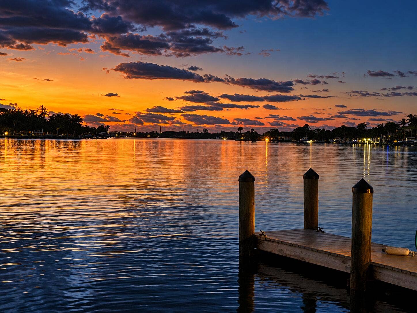 478 Tequesta Drive, #115, Tequesta, FL 33469 Blue-hour waterfront afterglow