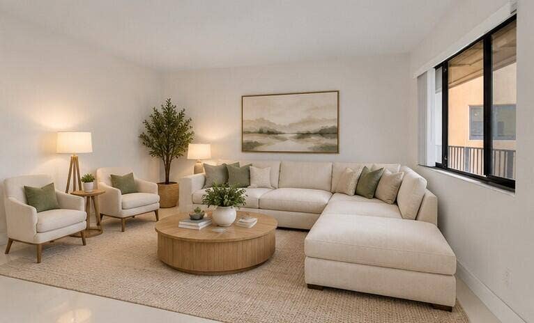 15216 Lakes Of Delray Boulevard, #155, Delray Beach, FL 33484 Virtually Staged with Furniture