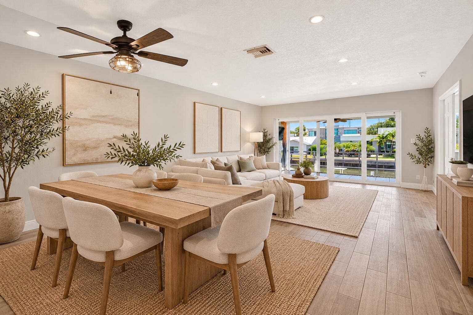 2820 NE 30TH Street, #9, Fort Lauderdale, FL 33306 Staged Living and Dining Room