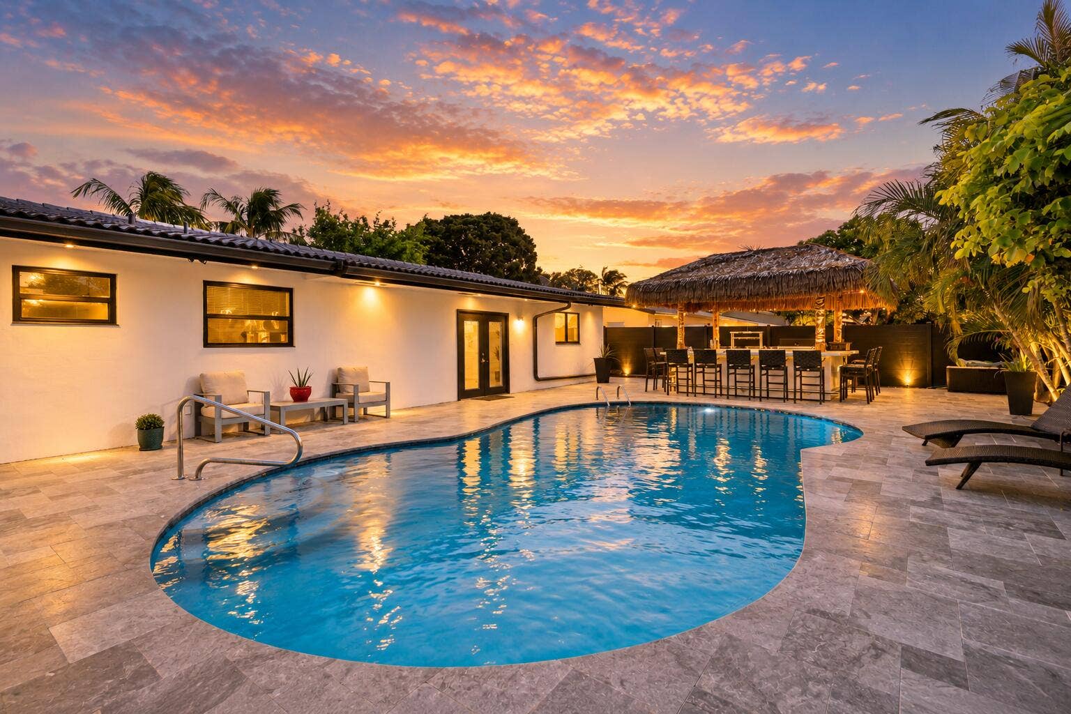 5161 NE 18th Terrace, Fort Lauderdale, FL 33308 twilight 2