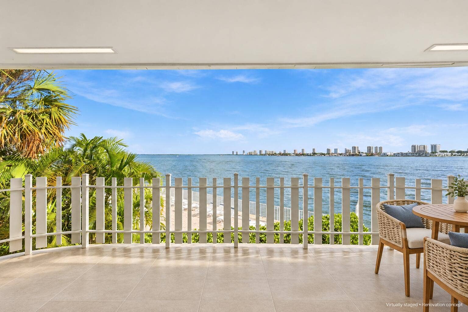 371 Wilma Circle, #4, Riviera Beach, FL 33404 VIRTUALLY STAGED & RENOVATED Conceptual rendering for inspiration only. Furnishings and improvements shown do not reflect the propertys current condition.
