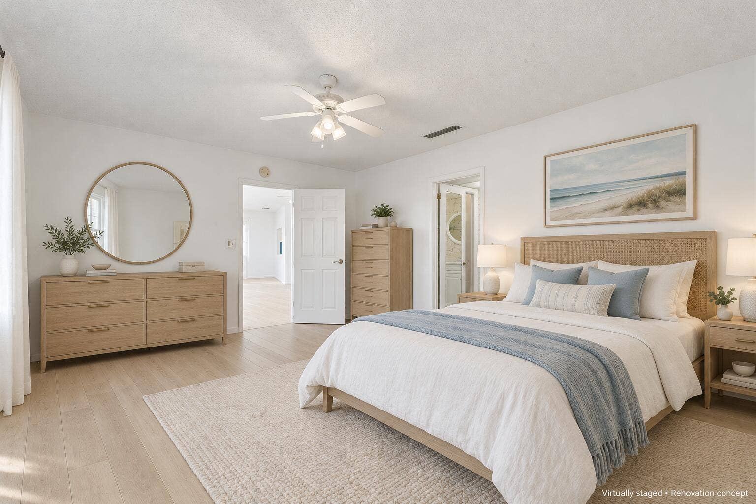 371 Wilma Circle, #4, Riviera Beach, FL 33404 VIRTUALLY STAGED & RENOVATED Conceptual rendering for inspiration only. Furnishings and improvements shown do not reflect the propertys current condition.