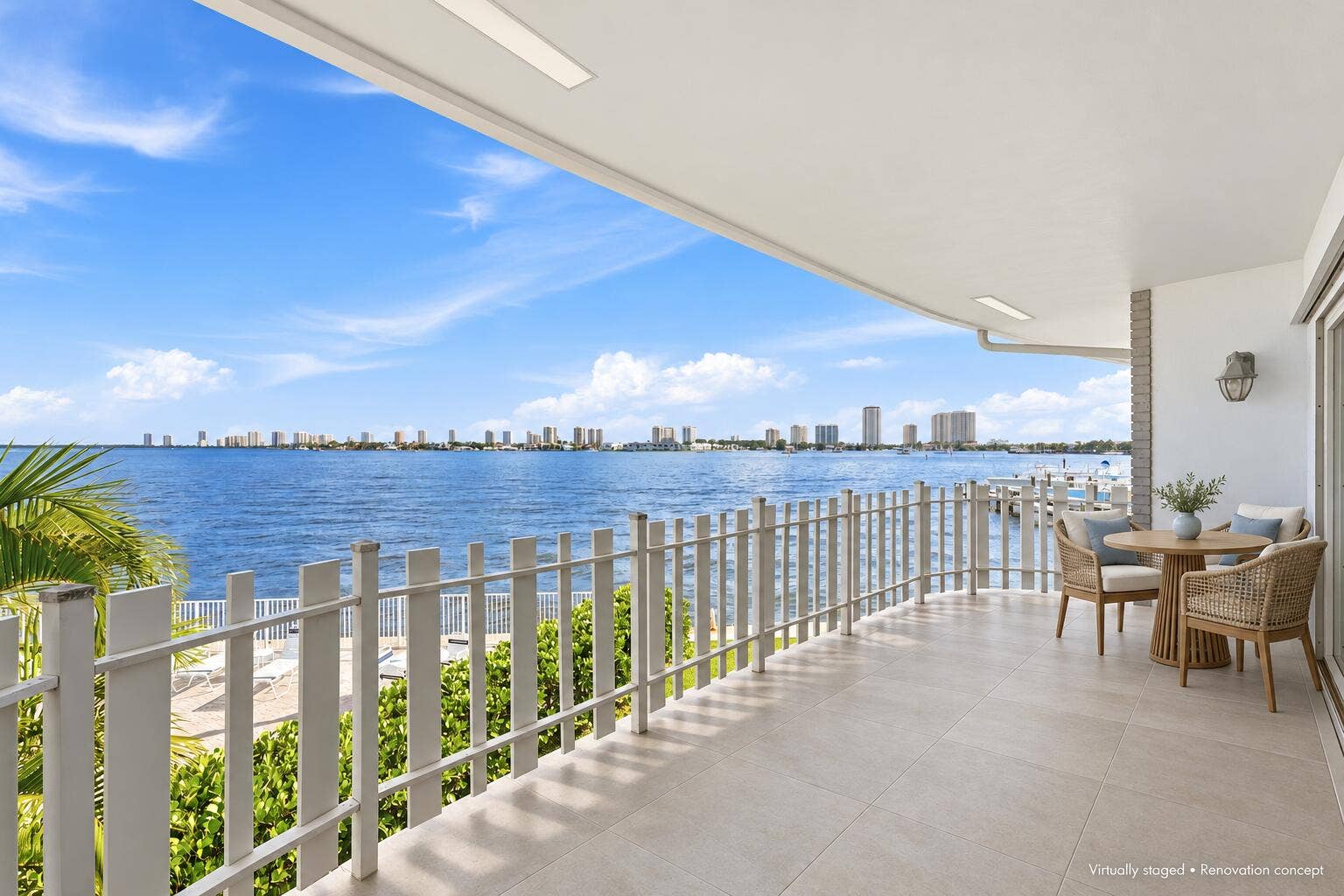 371 Wilma Circle, #4, Riviera Beach, FL 33404 VIRTUALLY STAGED & RENOVATED Conceptual rendering for inspiration only. Furnishings and improvements shown do not reflect the propertys current condition.