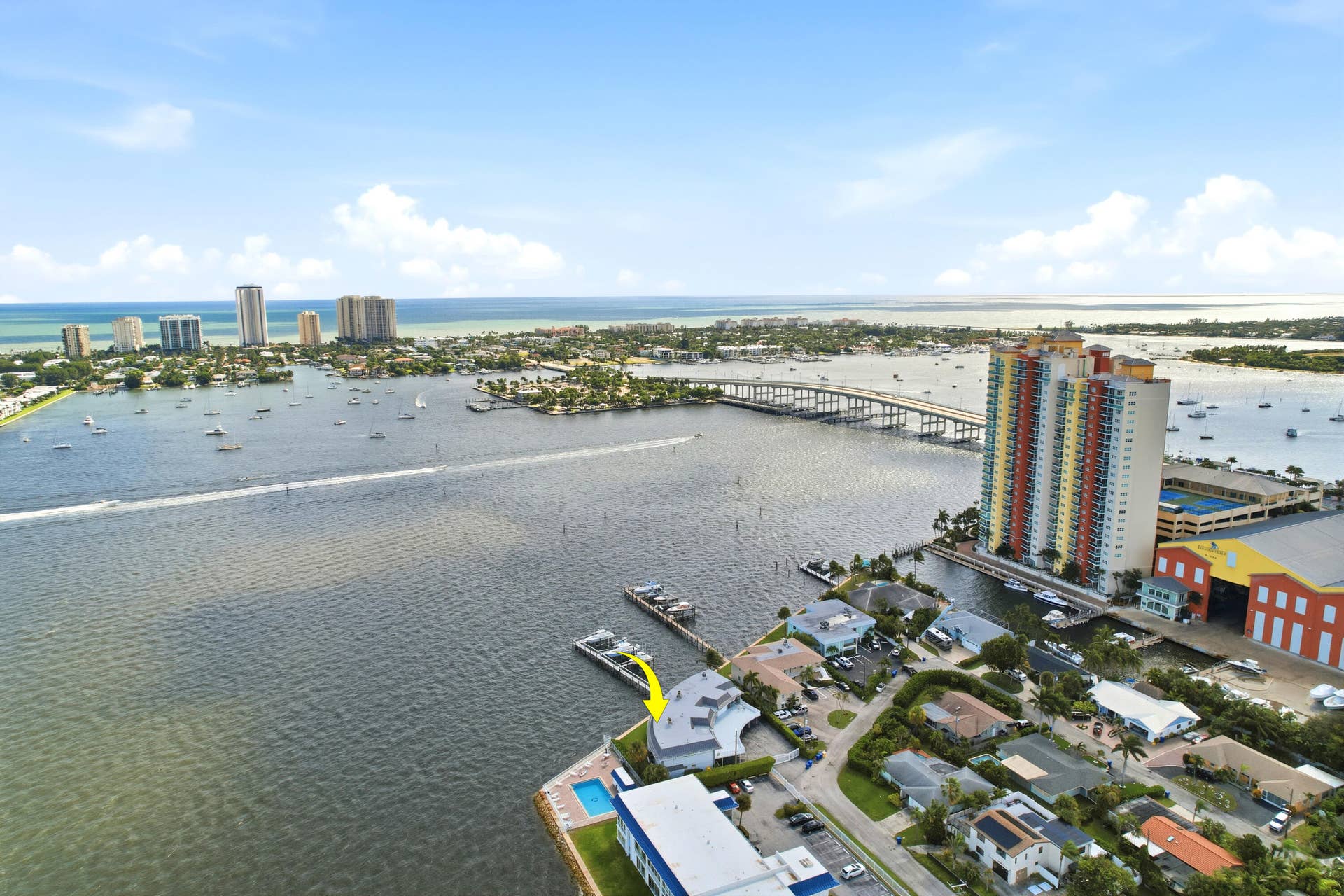 371 Wilma Circle, #4, Riviera Beach, FL 33404 Corner Unit Aerial