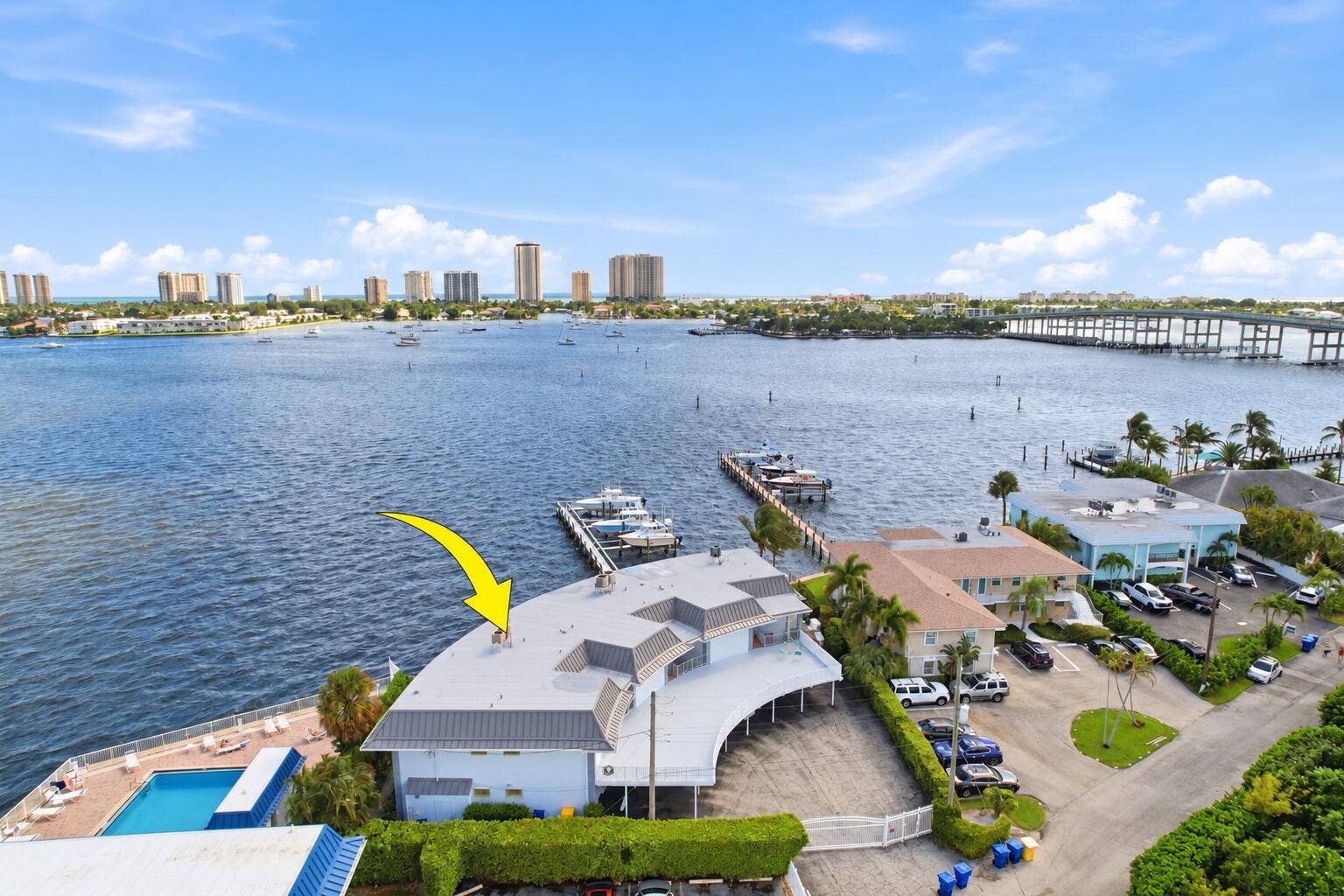 371 Wilma Circle, #4, Riviera Beach, FL 33404 Corner Unit Aerial