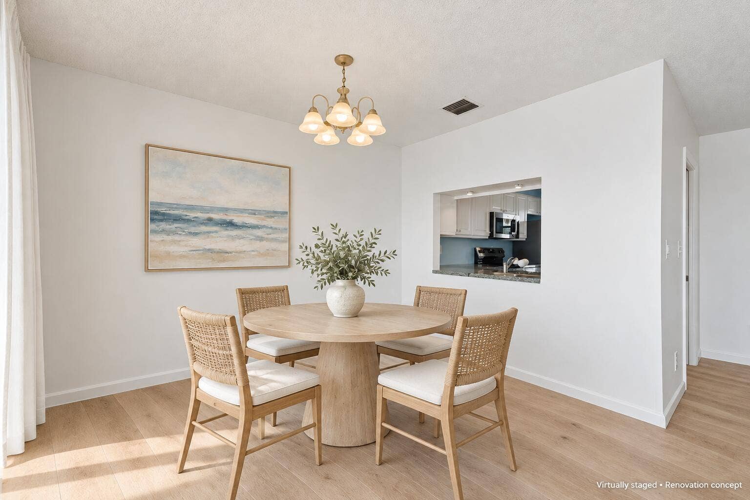371 Wilma Circle, #4, Riviera Beach, FL 33404 VIRTUALLY STAGED & RENOVATED Conceptual rendering for inspiration only. Furnishings and improvements shown do not reflect the propertys current condition.