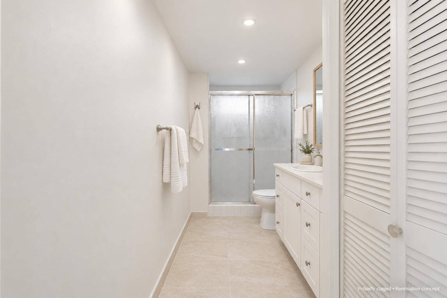 371 Wilma Circle, #4, Riviera Beach, FL 33404 VIRTUALLY STAGED & RENOVATED Conceptual rendering for inspiration only. Furnishings and improvements shown do not reflect the propertys current condition.