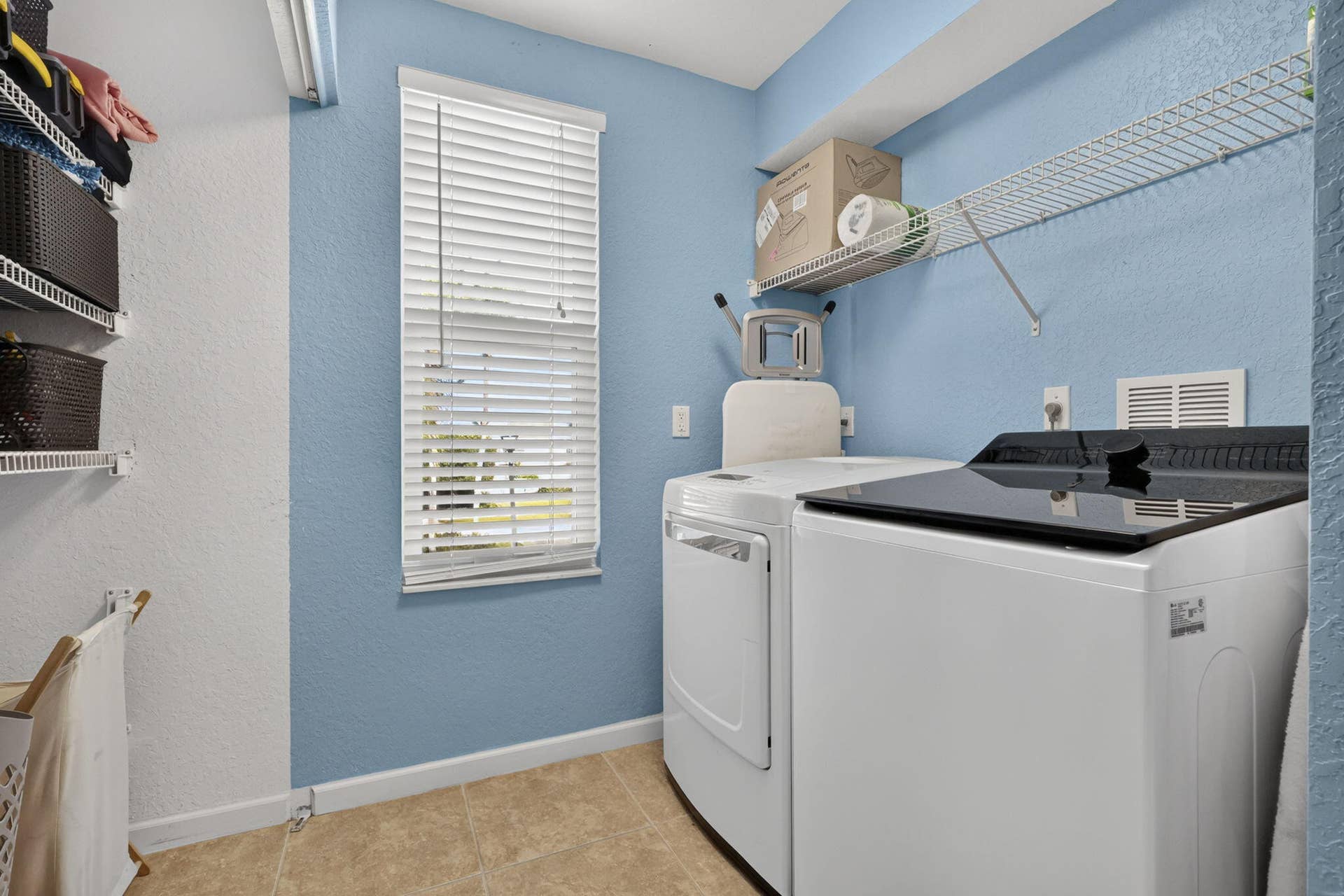 273 BERENGER Walk, Royal Palm Beach, FL 33414 washer and dryer room with storage