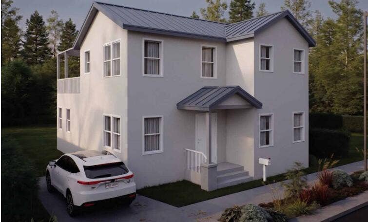 912 14th Street, West Palm Beach, FL 33401 Front of Home - 3D Print