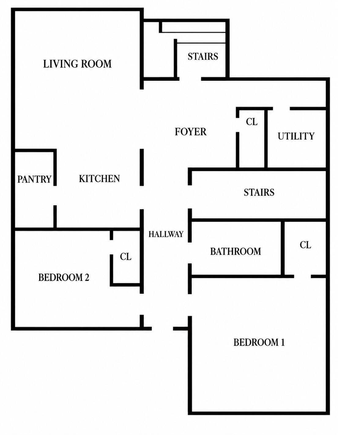 912 14th Street, West Palm Beach, FL 33401 First Level Floor Plan