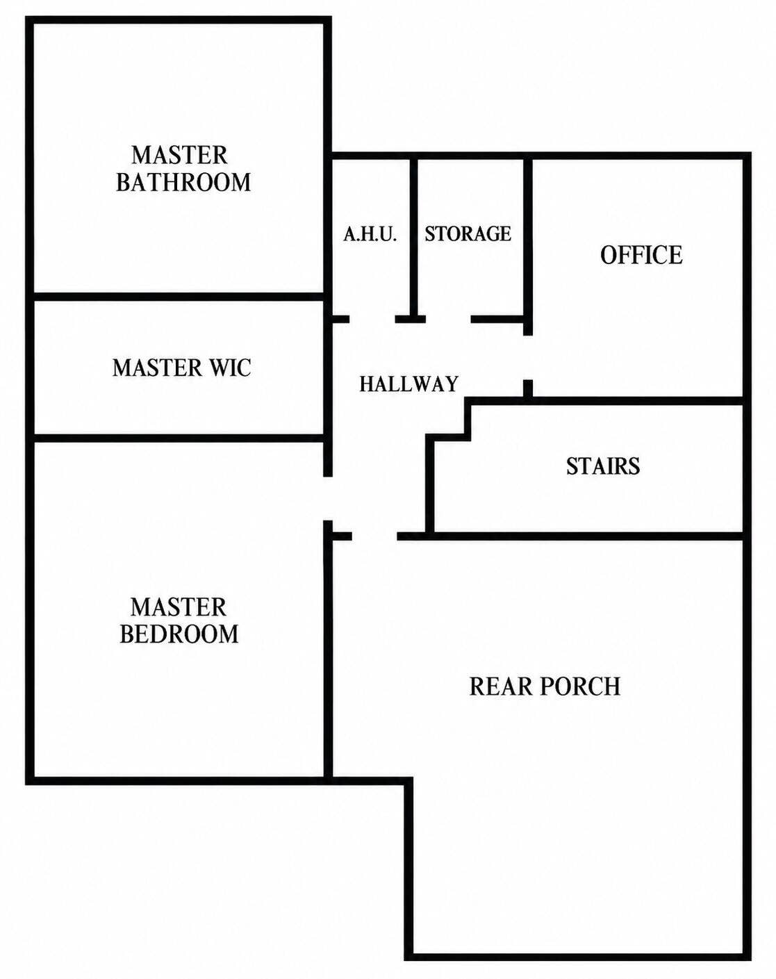 912 14th Street, West Palm Beach, FL 33401 Second Level Floor Plan