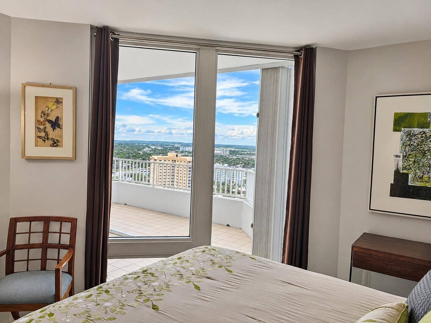1340 S Ocean Boulevard, #2403 PH3, Pompano Beach, Pompano Beach, FL 33062 2nd Bedroom w/Walk-In Closet and City Views