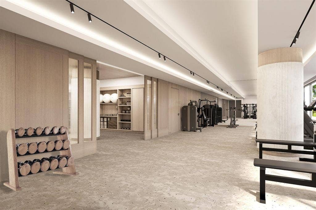 1340 S Ocean Boulevard, #2403 PH3, Pompano Beach, Pompano Beach, FL 33062 Gym - Illustration of Completed Renovat