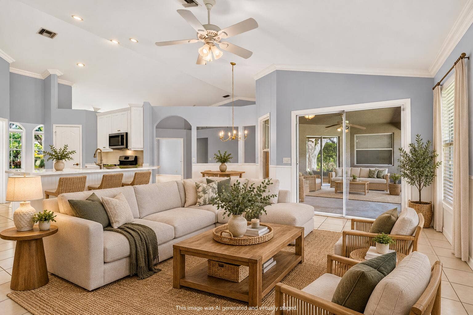 483 OTTER Lane N, Jupiter, FL 33458 Coastal Farmhouse Living Room Retreat