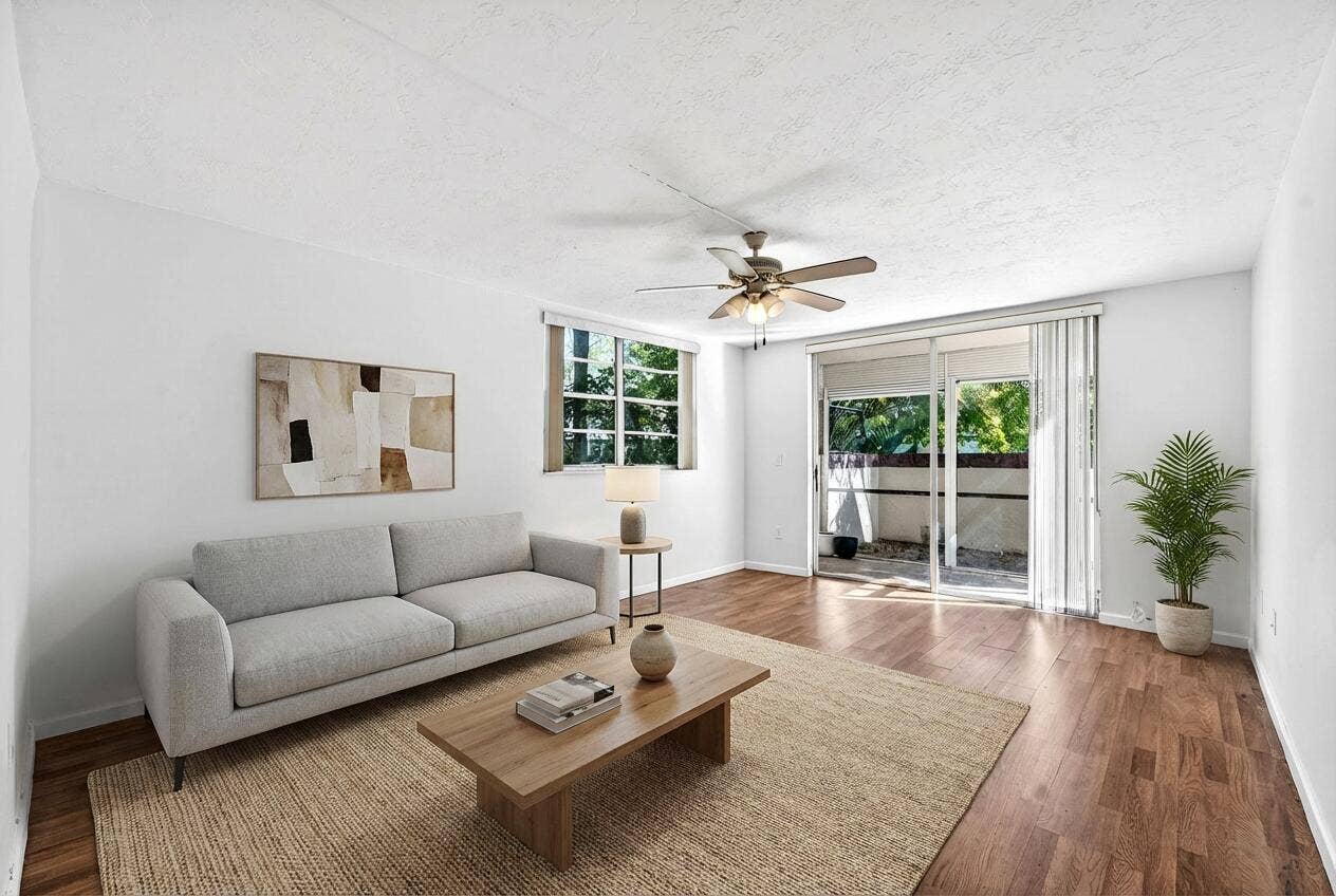 Virtually Staged Living Room