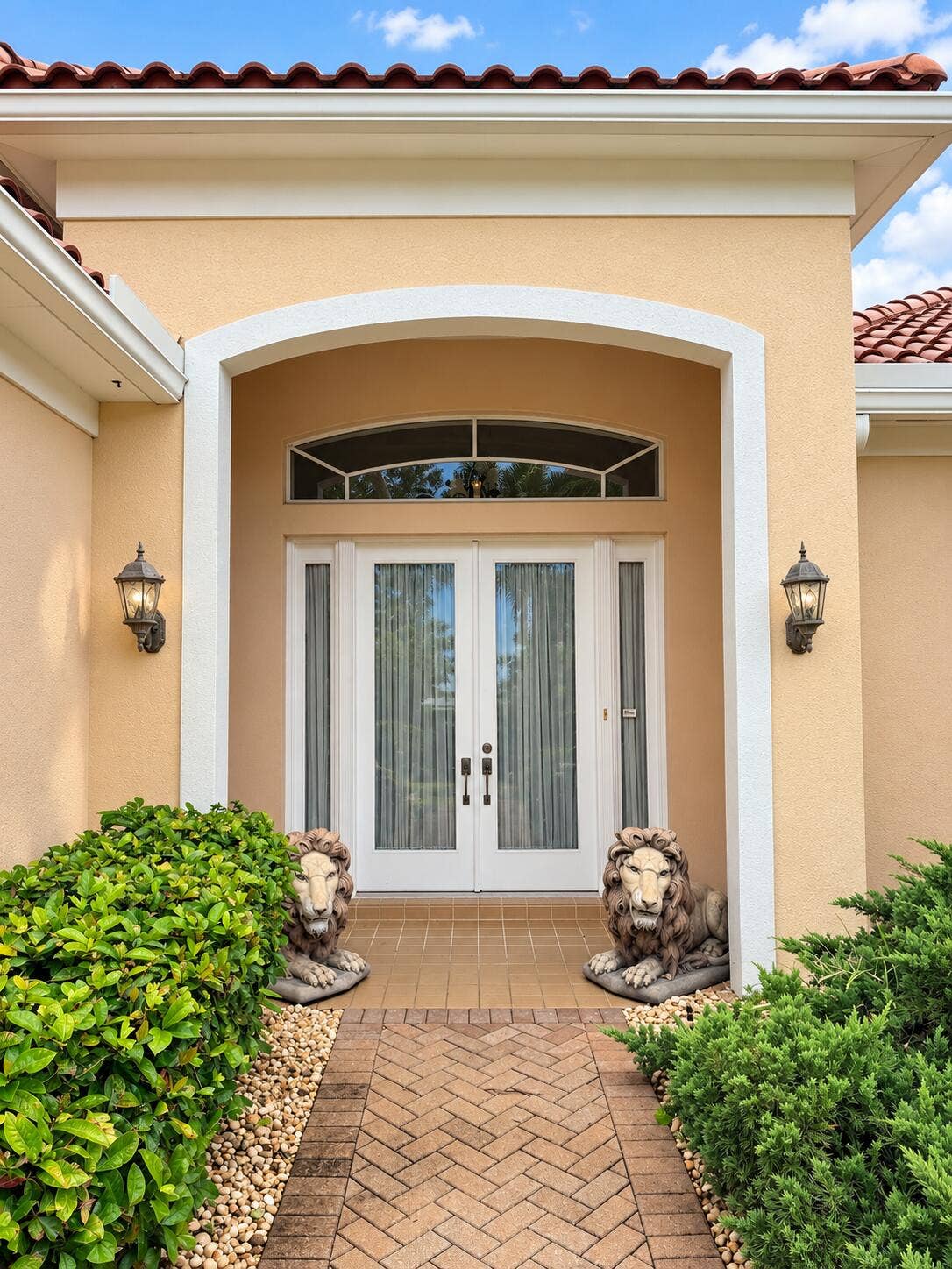 1705 FLAGLER MANOR Circle, West Palm Beach, FL 33411 Covered Front Entry