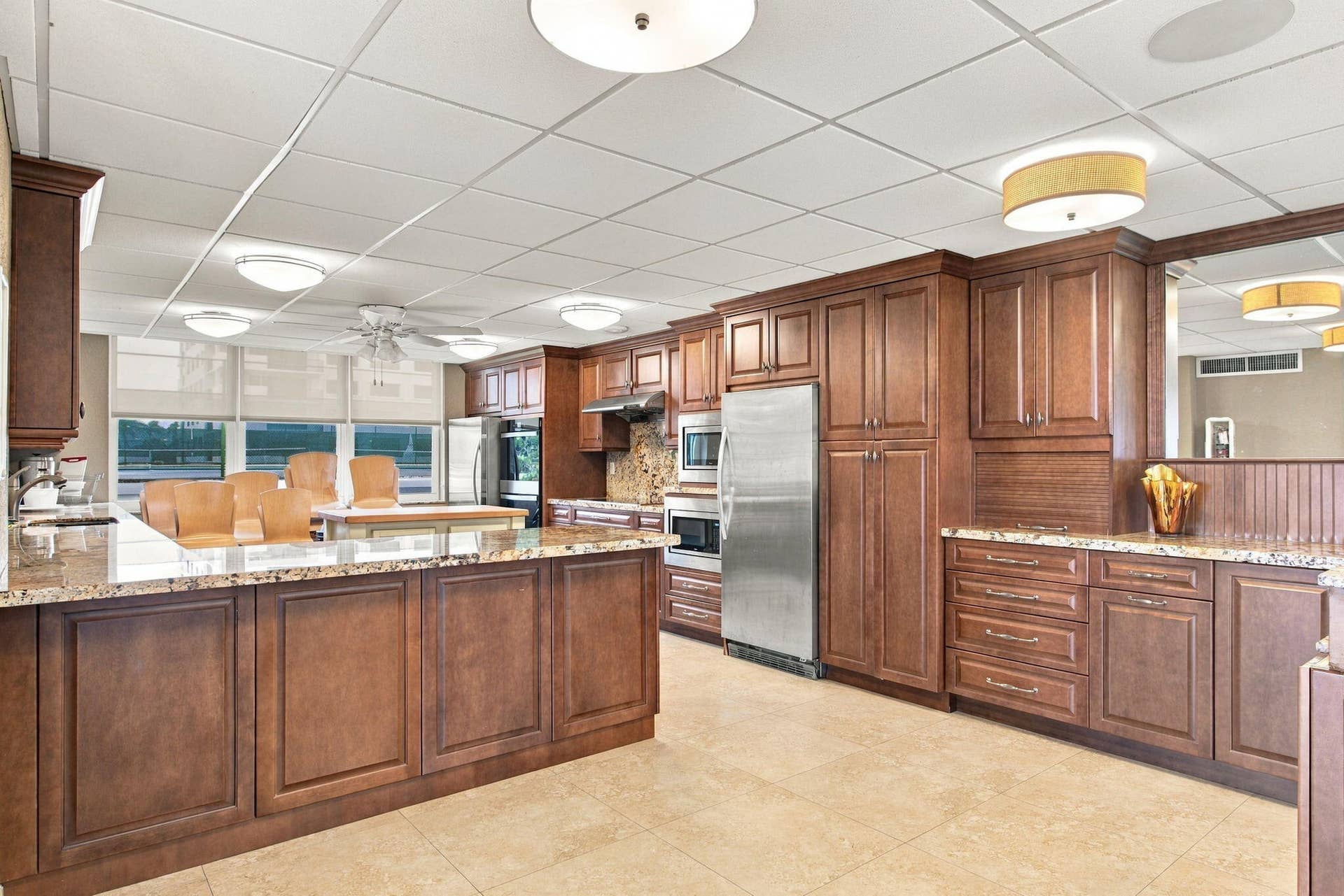 KITCHEN THAT SERVES THE CLUBHOUSE.