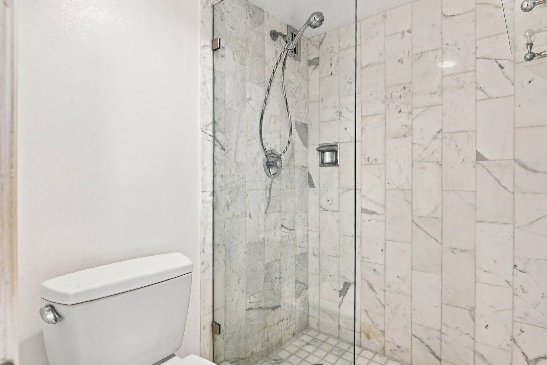 PRIMARY BATH WITH SHOWER.