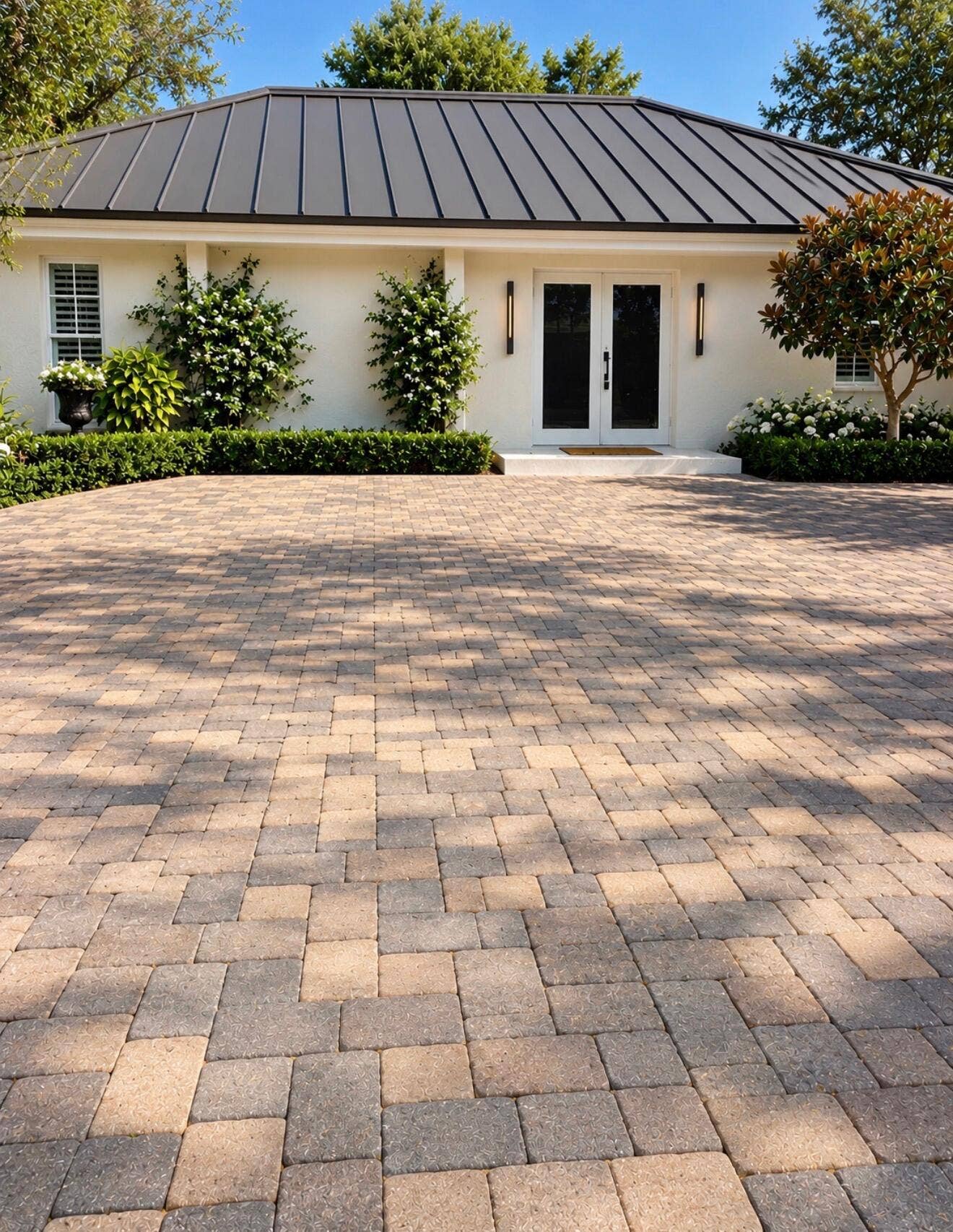 HUGE CIRCULAR DRIVEWAY CAN HOLD 10 CARS AND OVERSIZED 2 CAR GARAGE