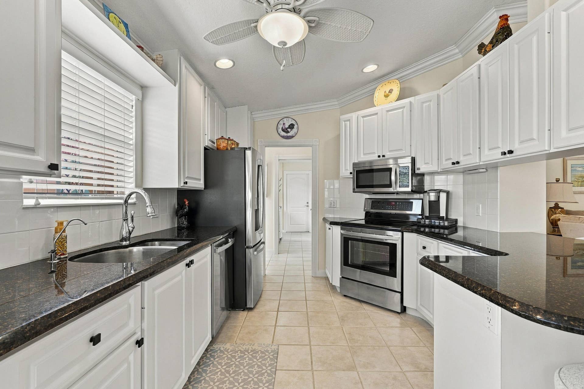 Kitchen with SS appliances