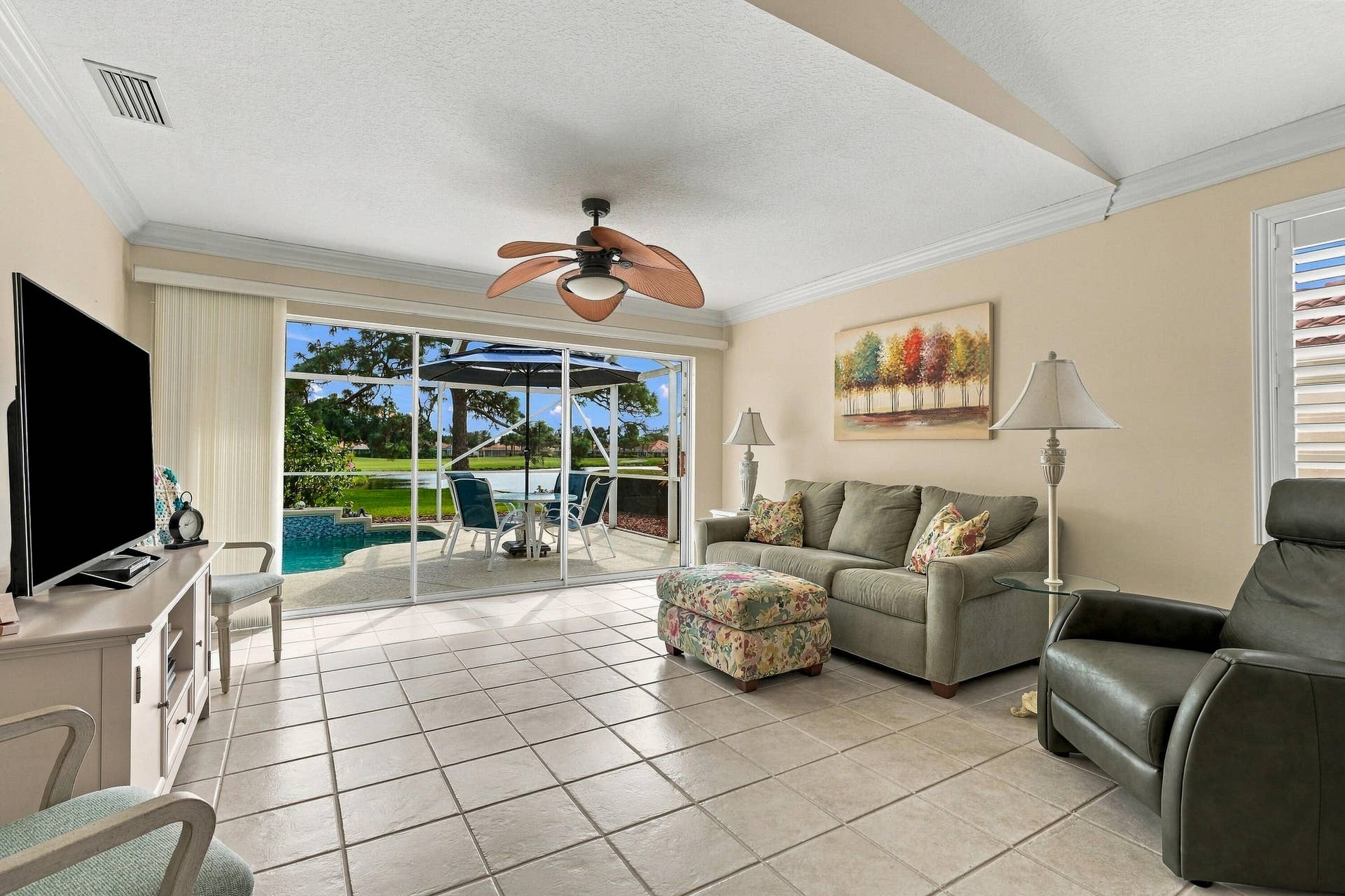 Living room with views