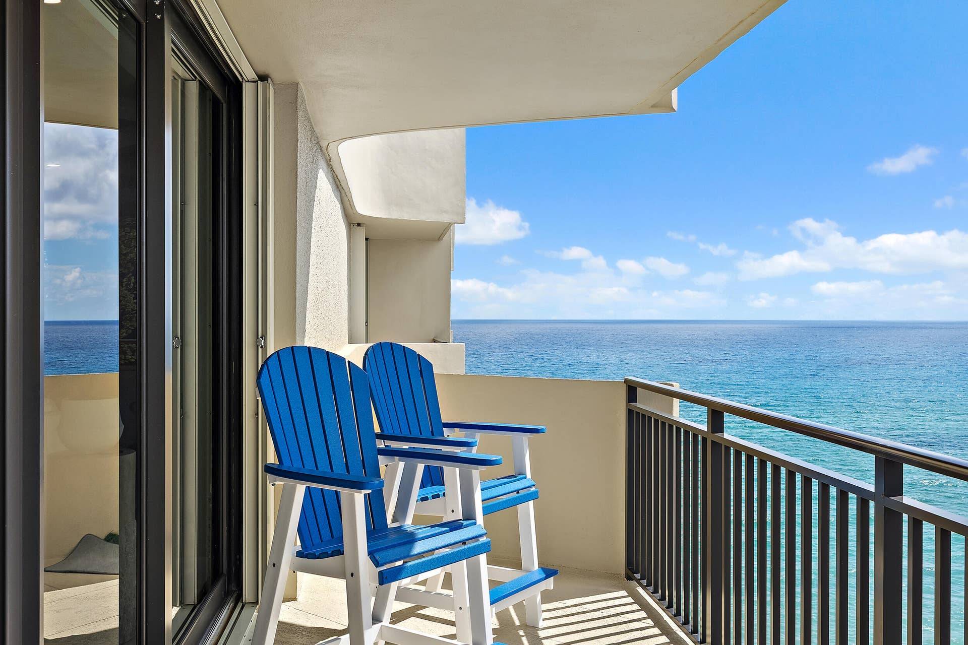 5460 N Ocean Drive, #12-C, Singer Island, FL 33404 Balcony Ocean Views
