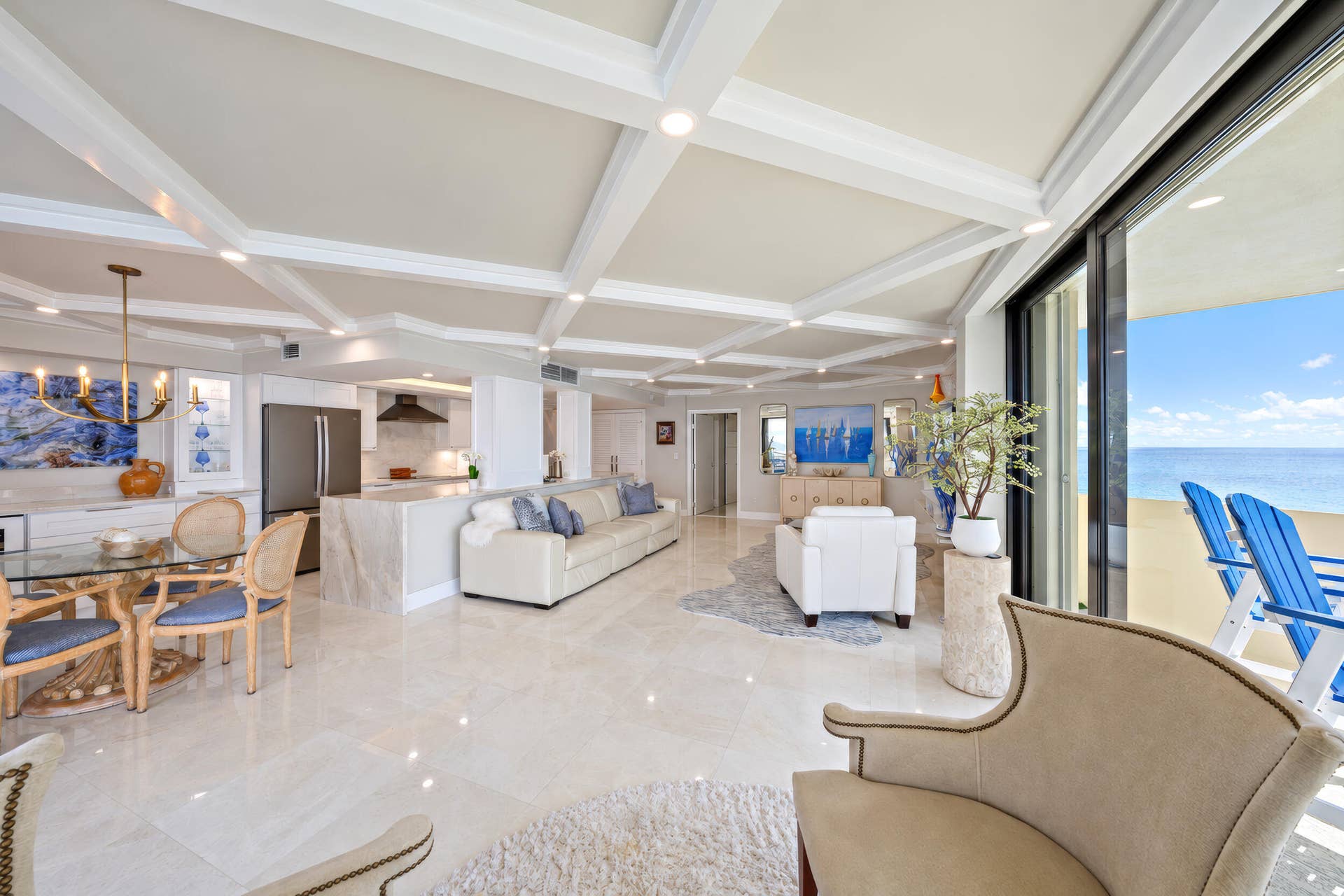 5460 N Ocean Drive, #12-C, Singer Island, FL 33404 Open Living Space