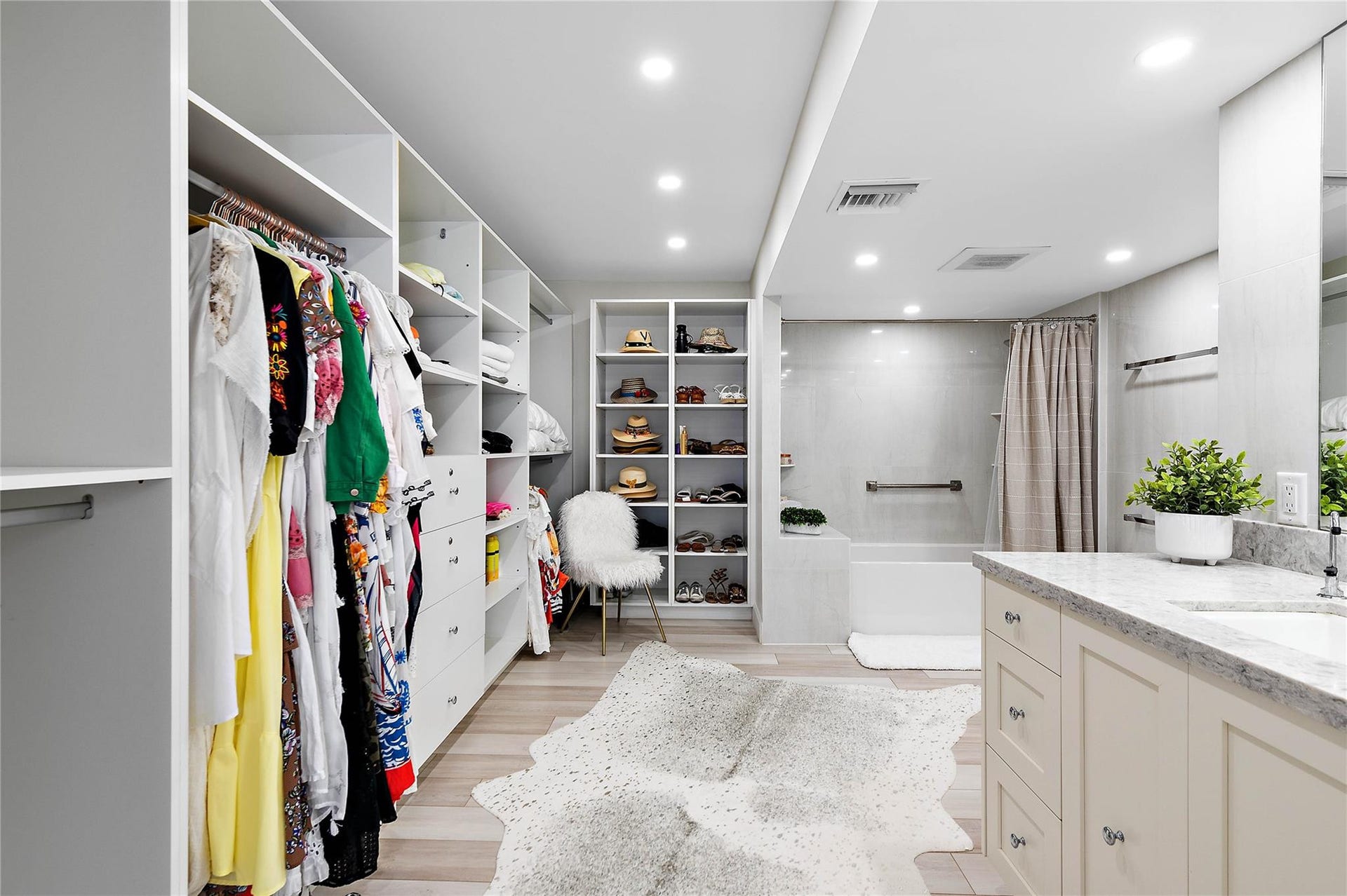 Primary closets