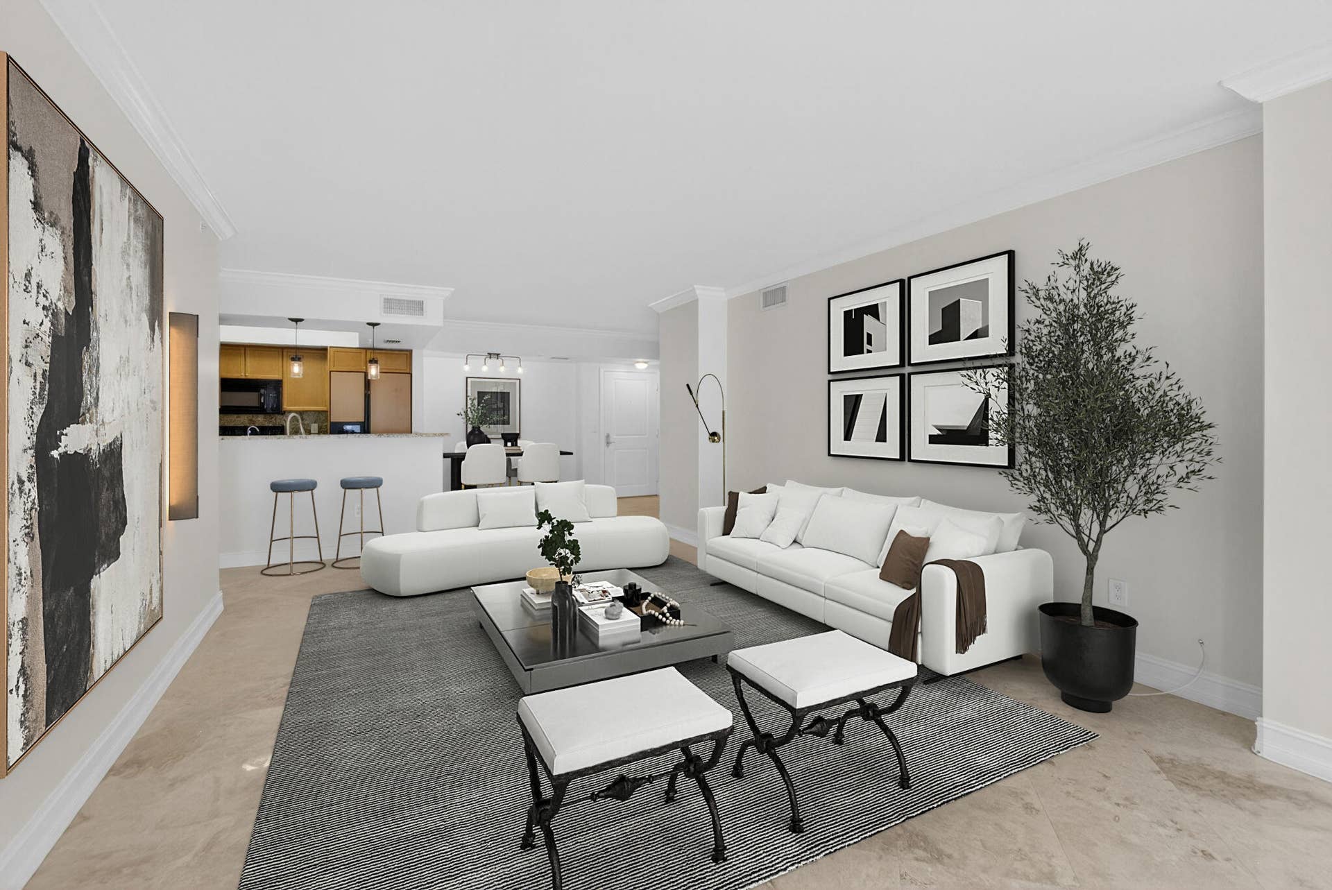 99 SE Mizner Boulevard, #602, Boca Raton, FL 33432 Palmetto-Place-602-Boca-Raton-Staged-Liv