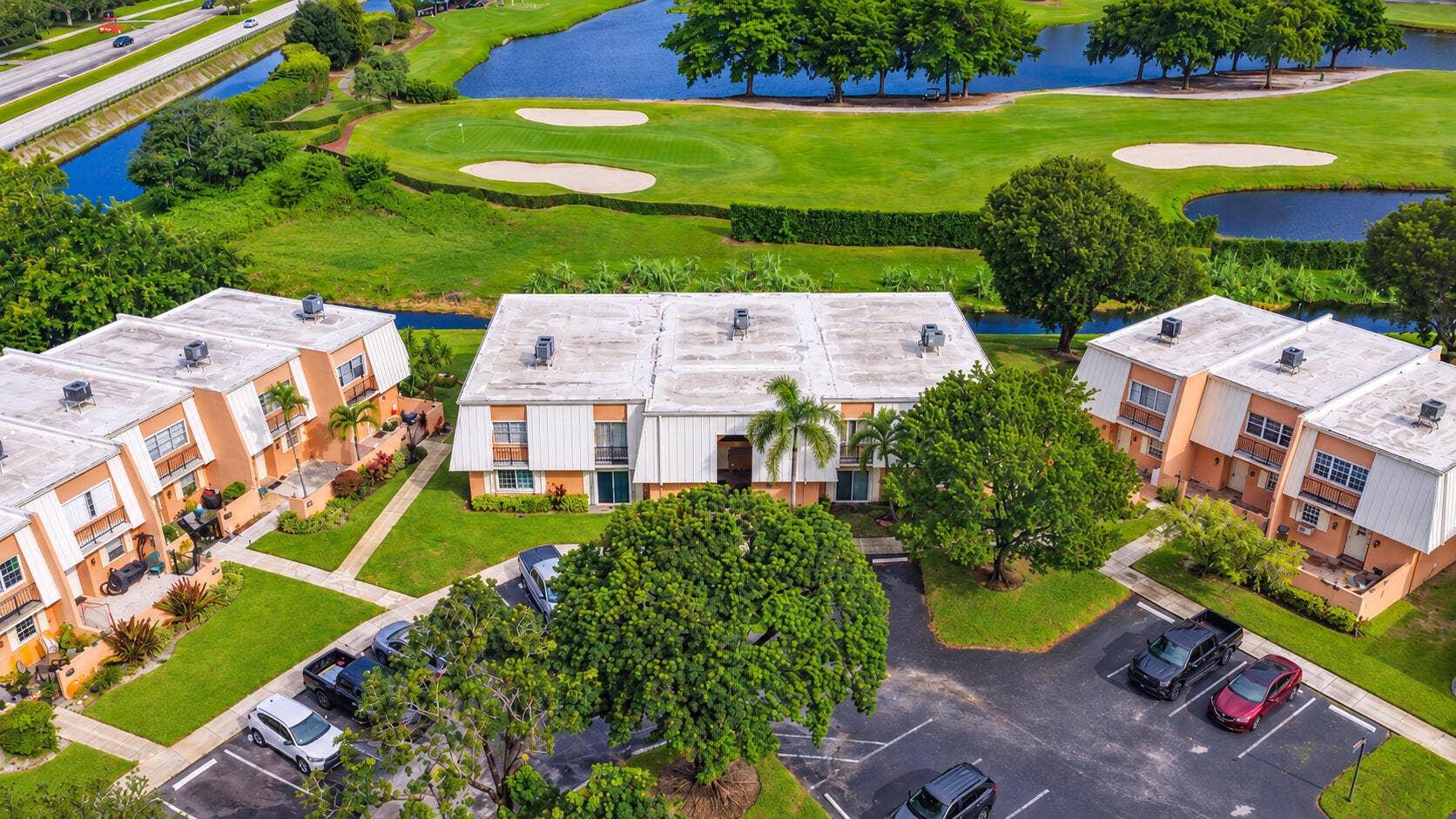 3600 Citrus Lane, #104, Davie, FL 33325 Aerial Condo Complex and Golf Course