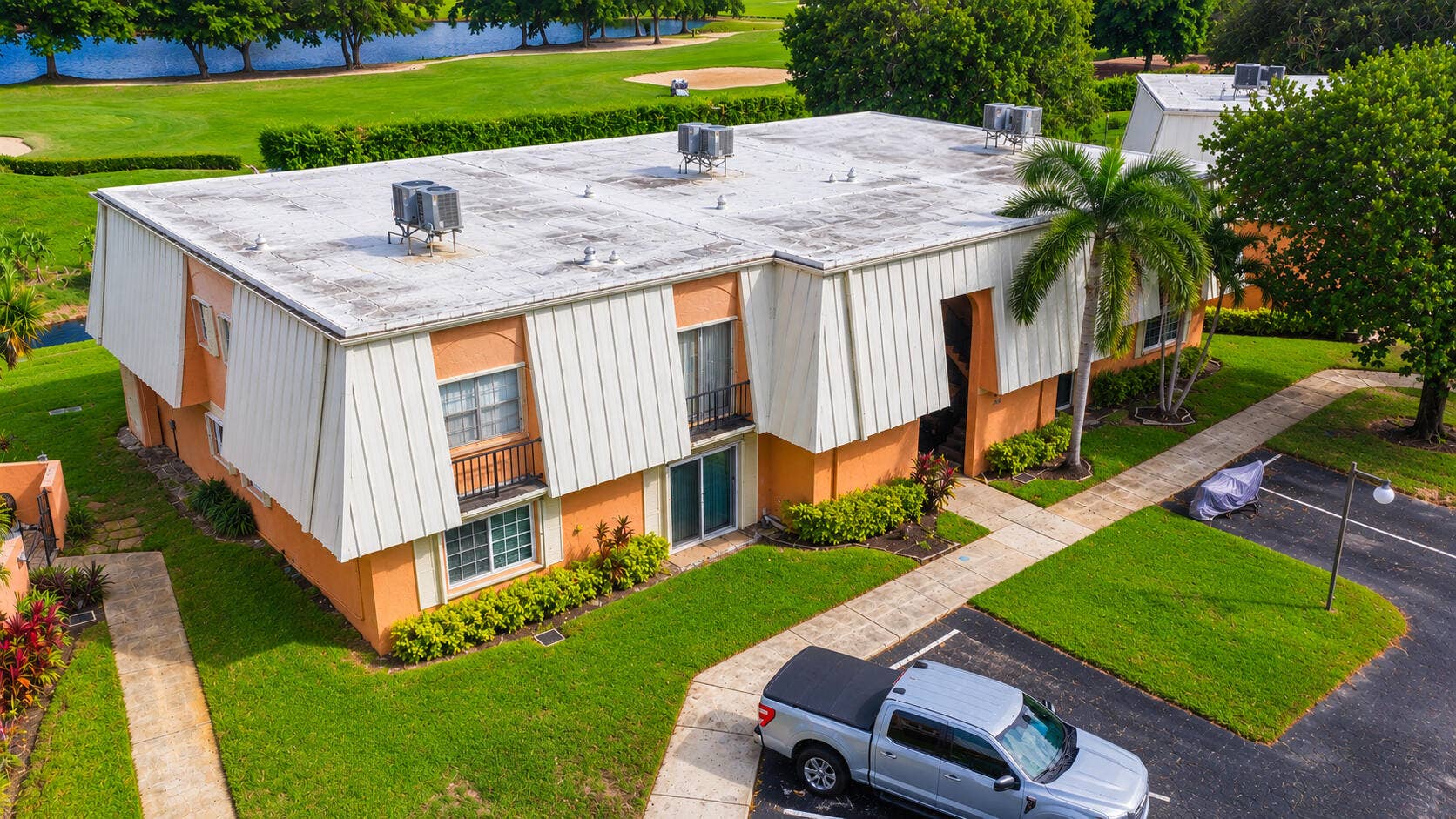 3600 Citrus Lane, #104, Davie, FL 33325 Aerial View of Tropical Golfside Condos