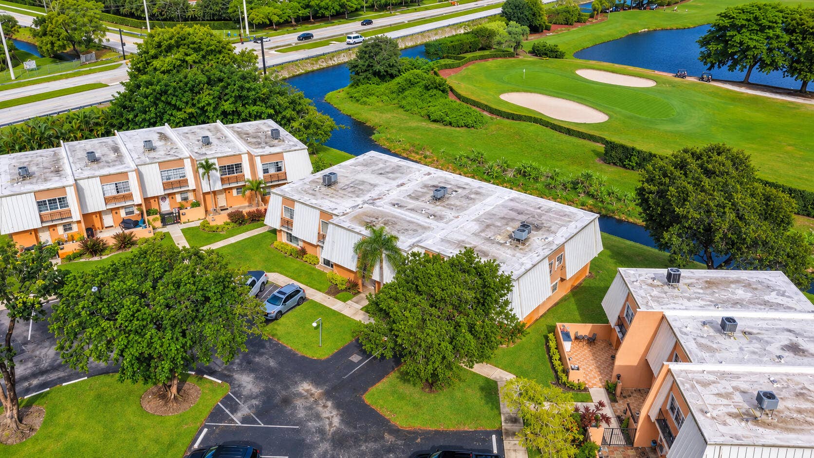 3600 Citrus Lane, #104, Davie, FL 33325 Lush Golfside Community Aerial View
